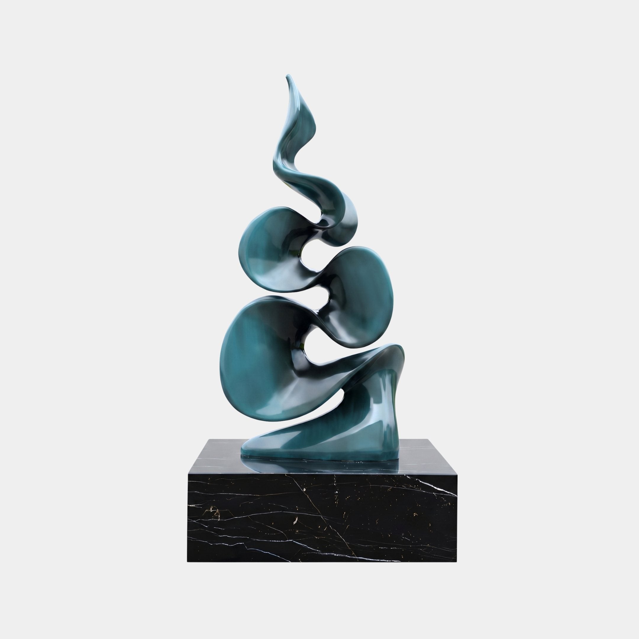 Tendril Blue & White Abstract Sculpture - 200cm