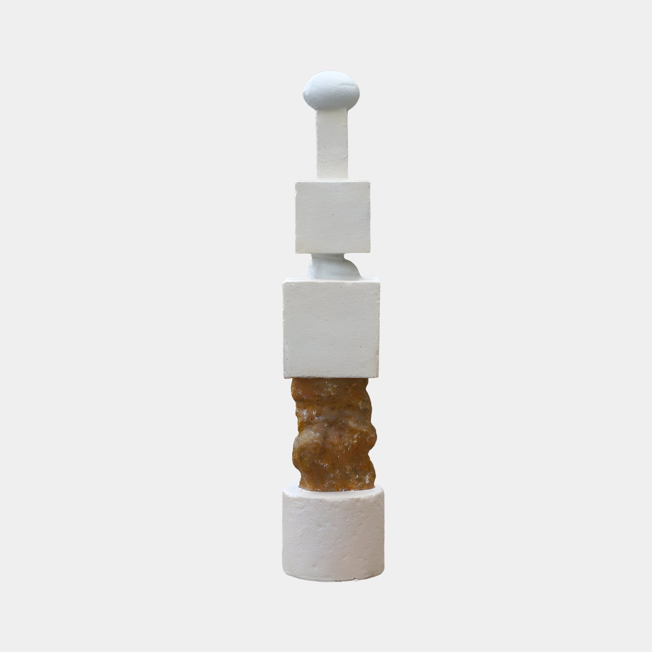 Sentinel Cream & Gold Sculpture - 165cm