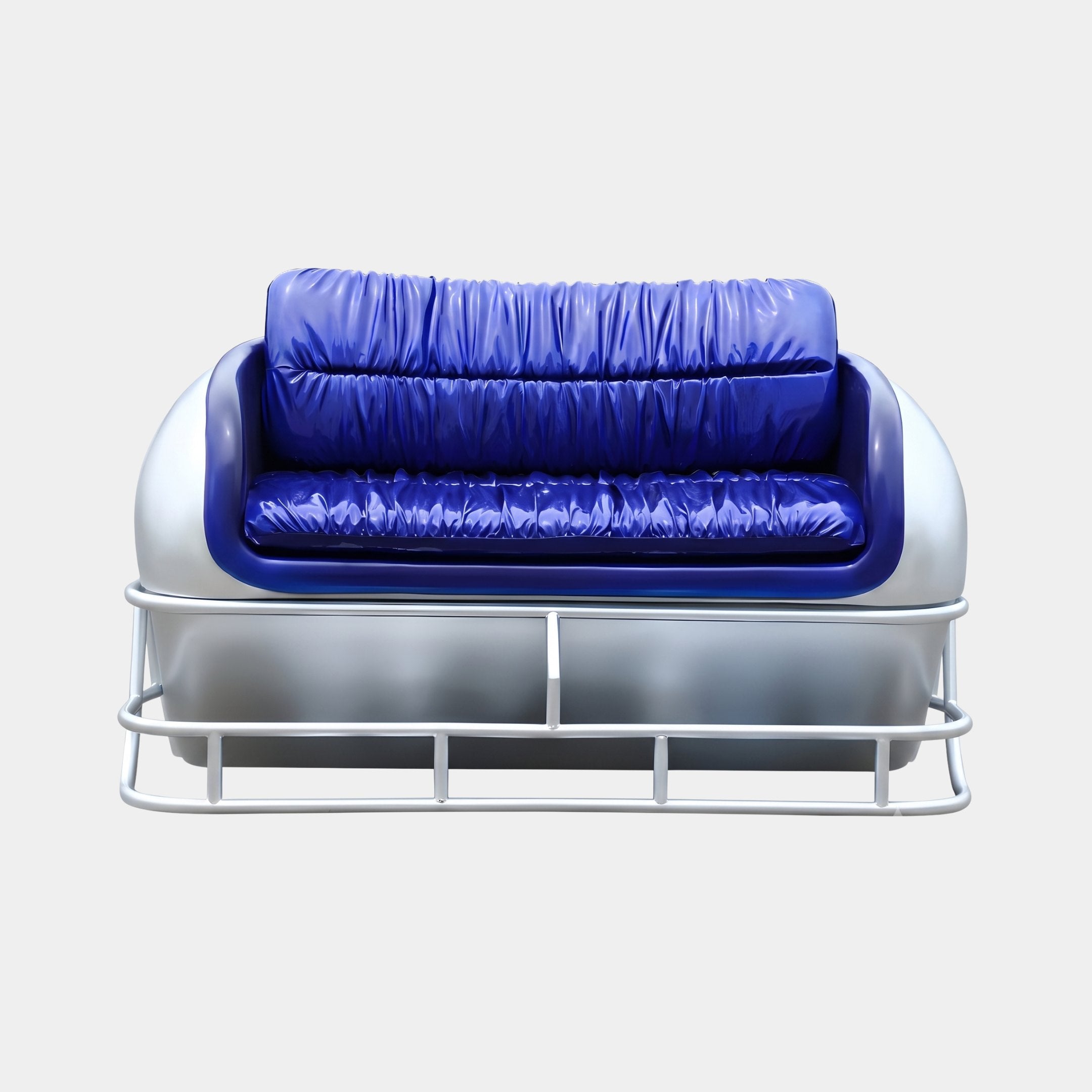 Cobalt Blue & Silver Sculpture - 150cm