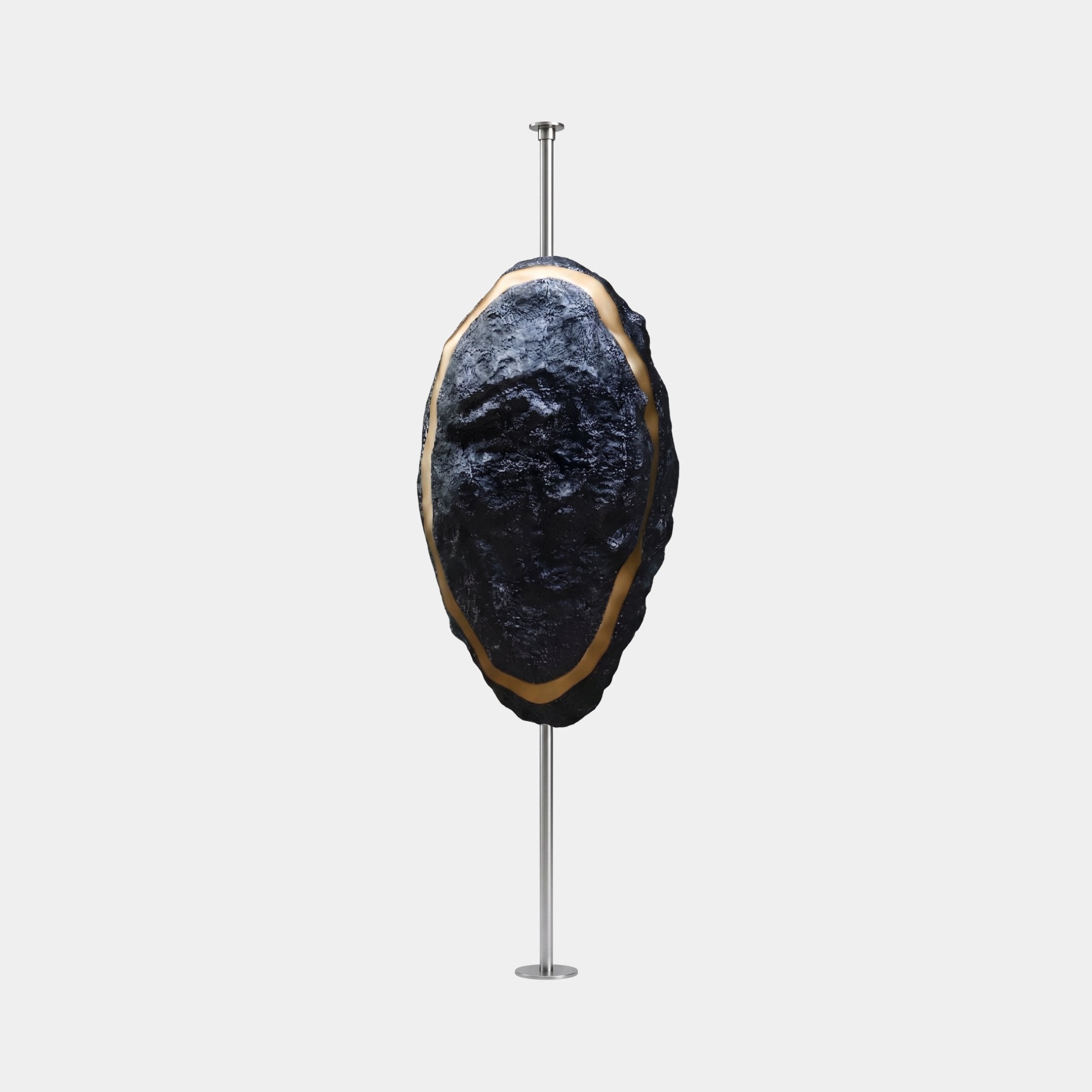 Spire Black & Blue Sculpture - 320cm