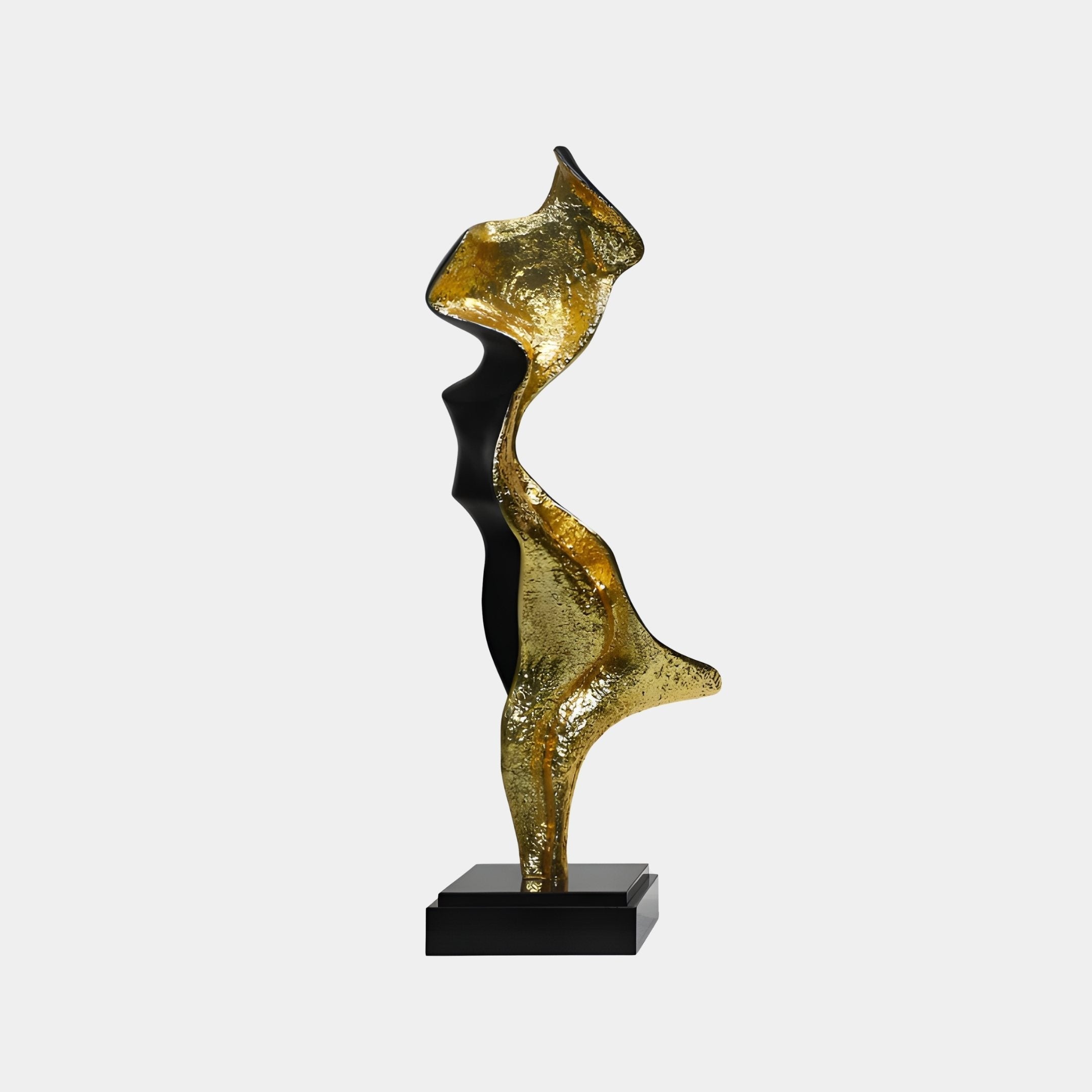 Ember Gold & Black Figure Sculpture - 140cm