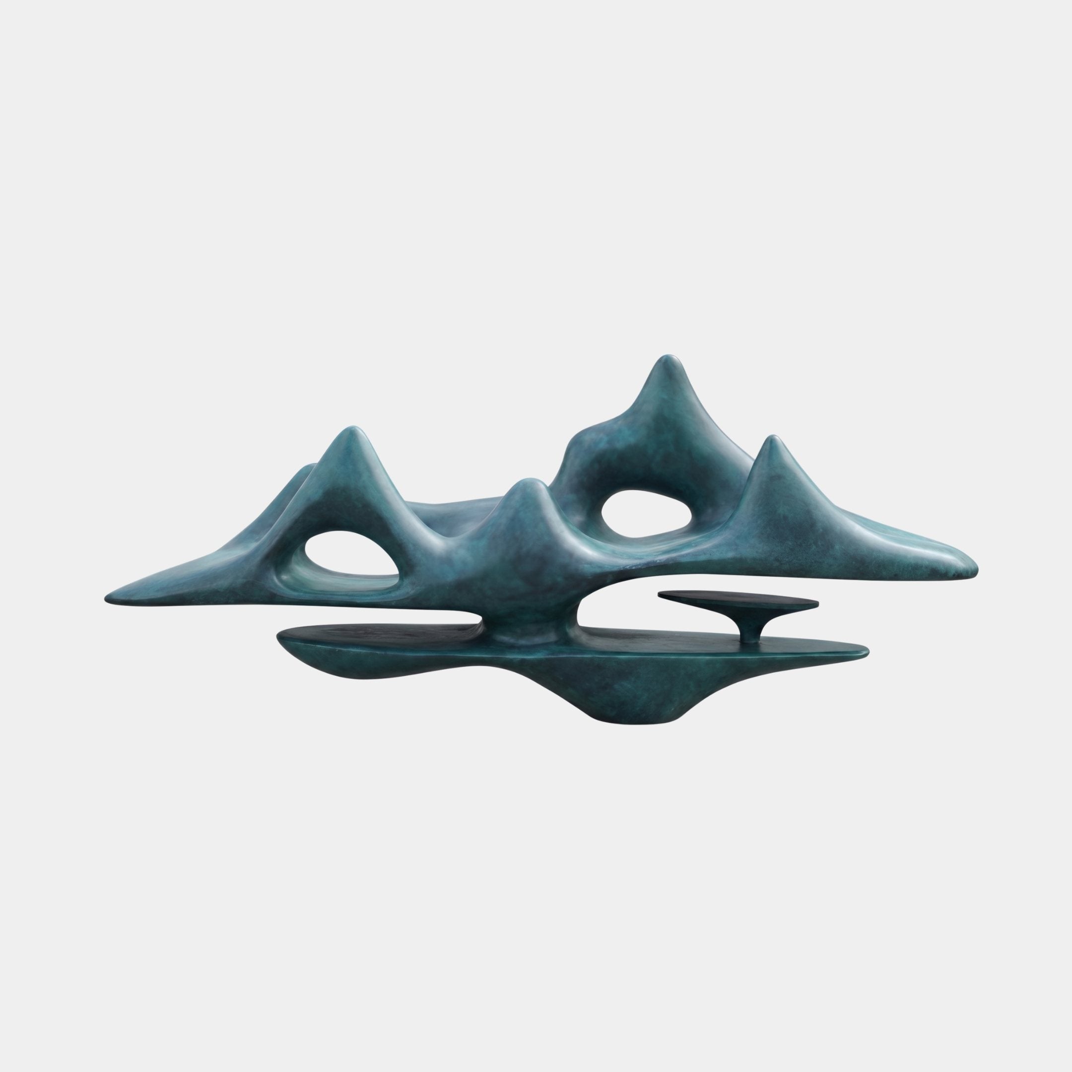 Massif Green & Grey Mountains Sculpture - 250cm