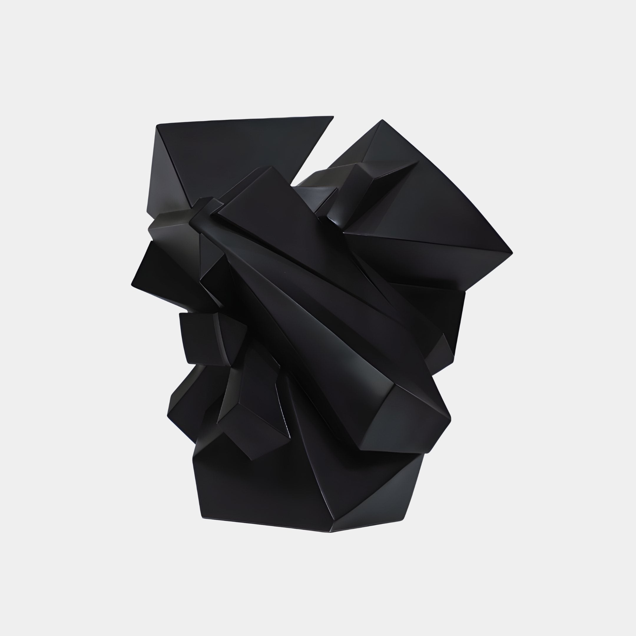 Obsidian Black Sculpture - 50cm