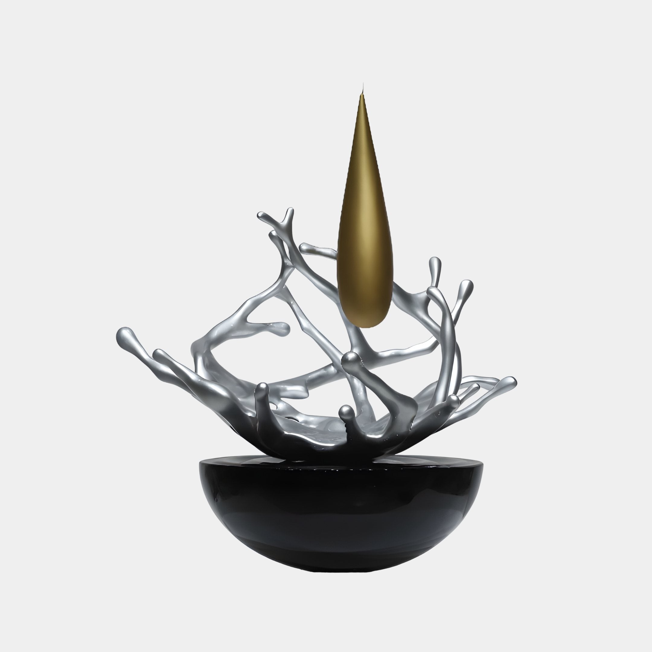 Geyser Silver & Gold Splash Sculpture - 75cm