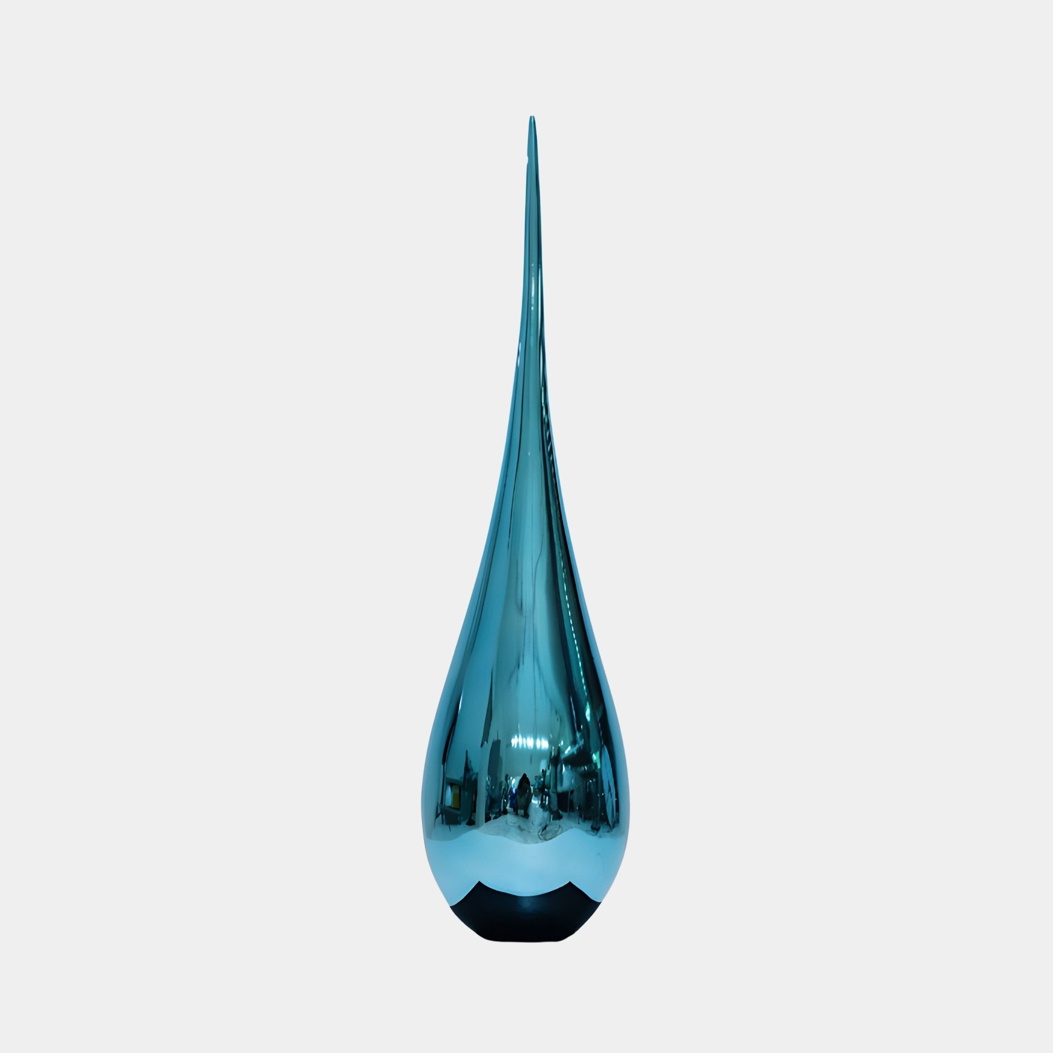 Ashton Blue & Silver Water Drop Sculpture - 99cm