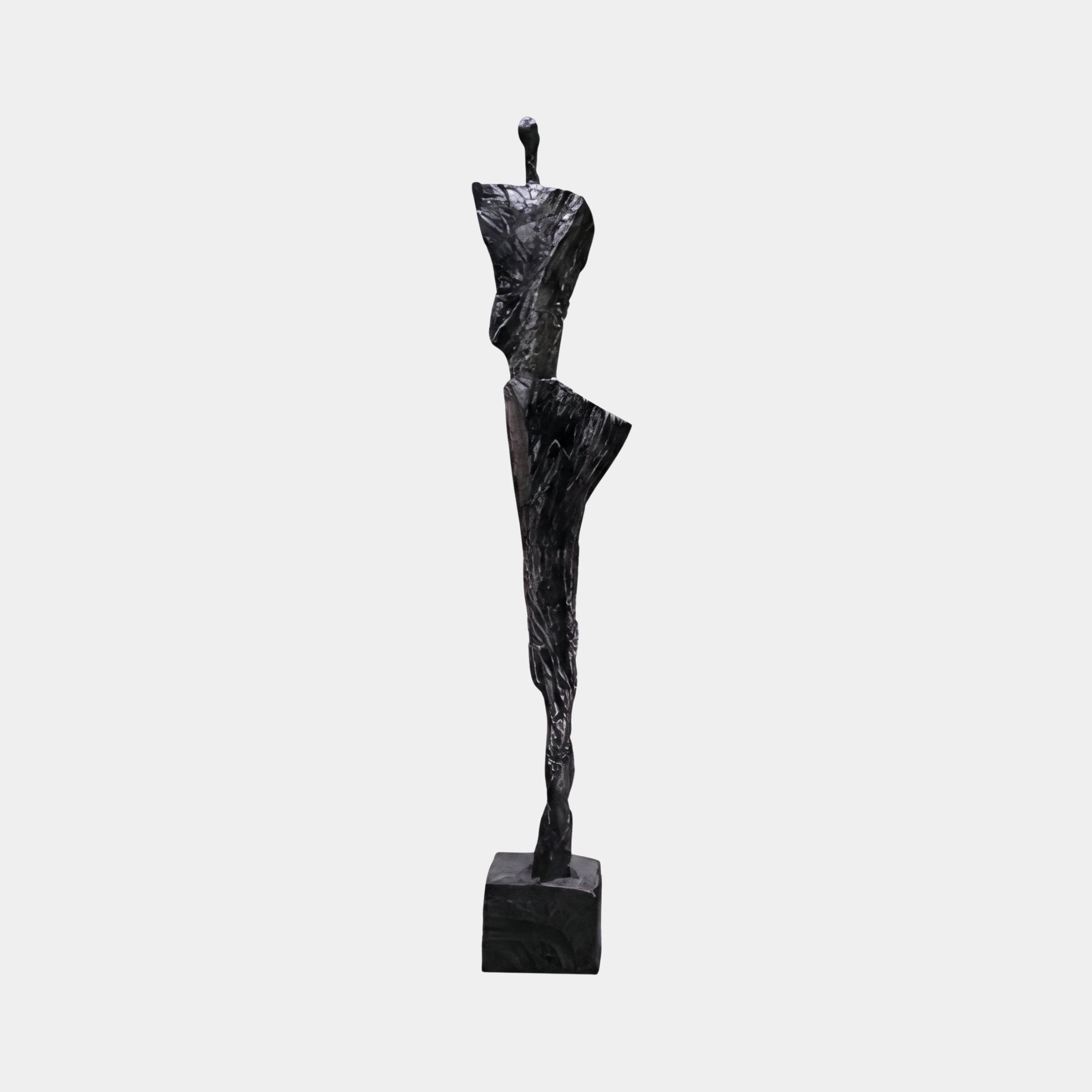 Ashley Silver & Black Figure Sculpture - 160cm