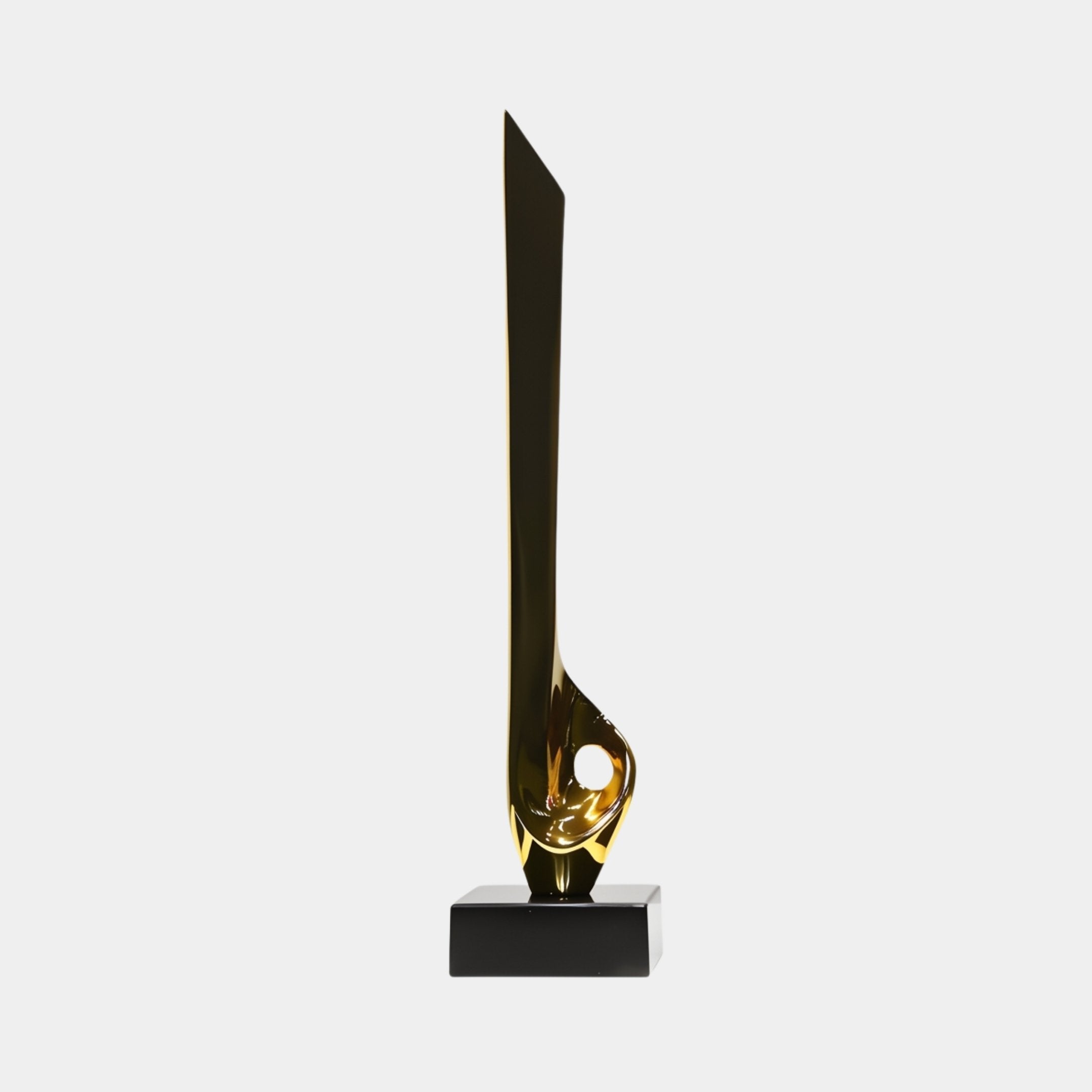 Ashgate Gold & Black Abstract Sculpture - 64cm