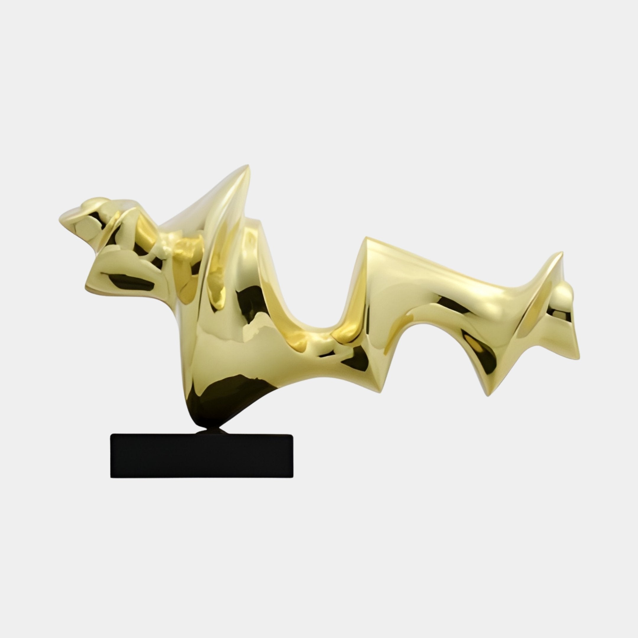 Ashcliffe Gold Abstract Sculpture - 73cm