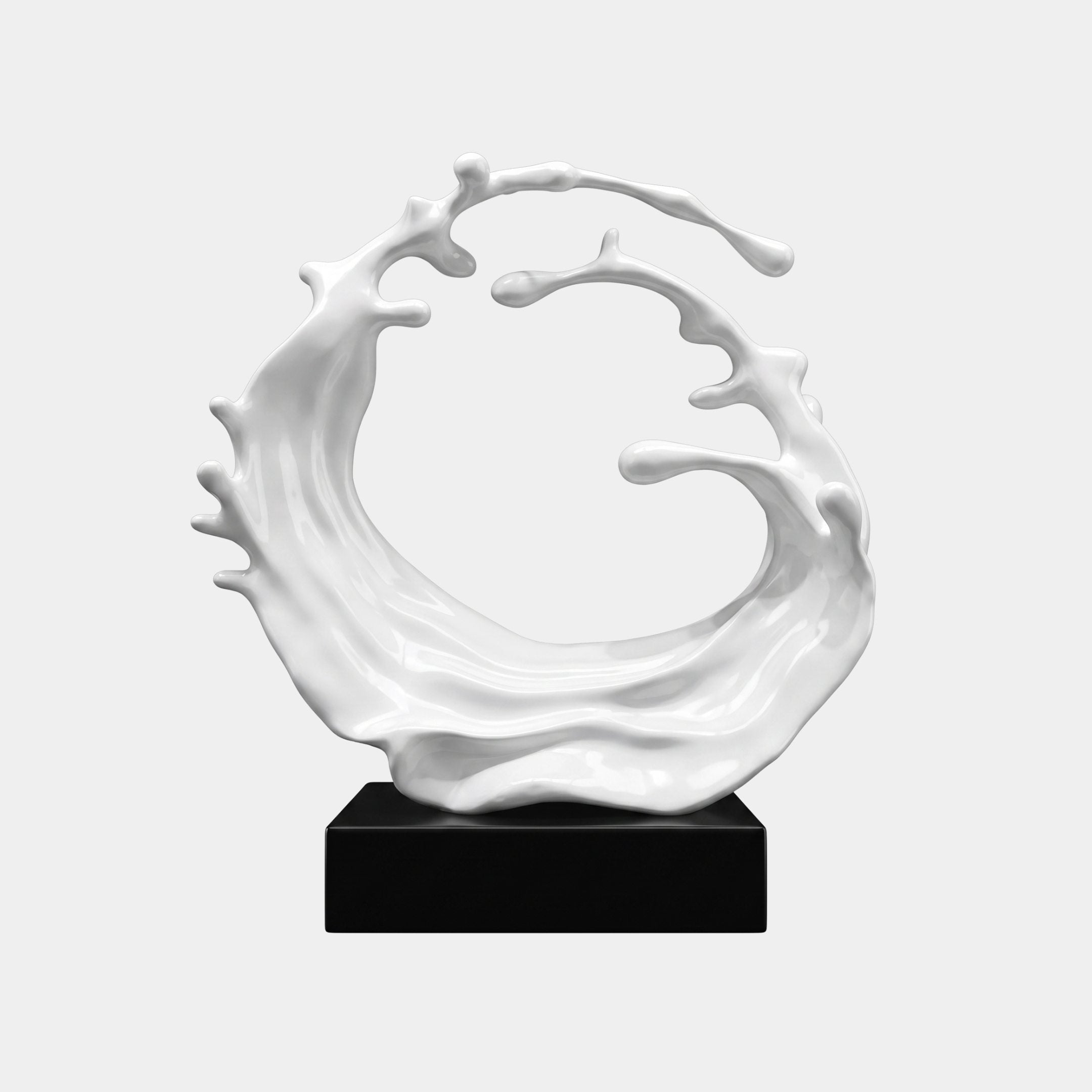 Ashhall White Abstract Sculpture - 62cm