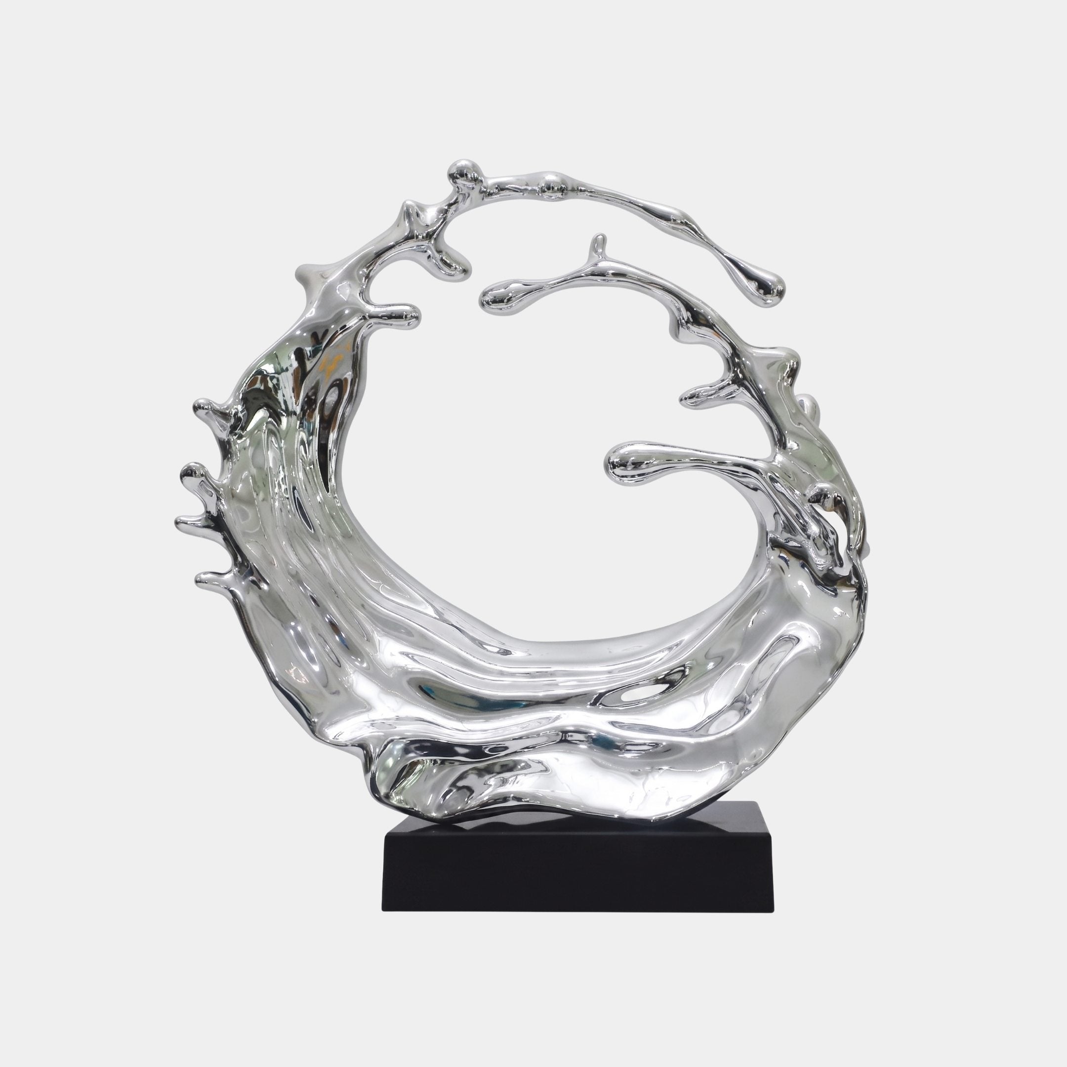 Ashhall Silver Abstract Sculpture - 62cm