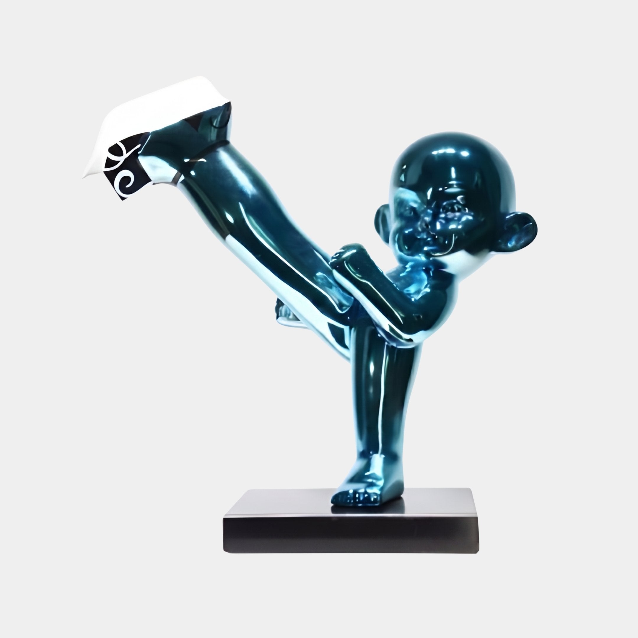 Ashmarsh Blue & Silver Figure Sculpture - 56cm