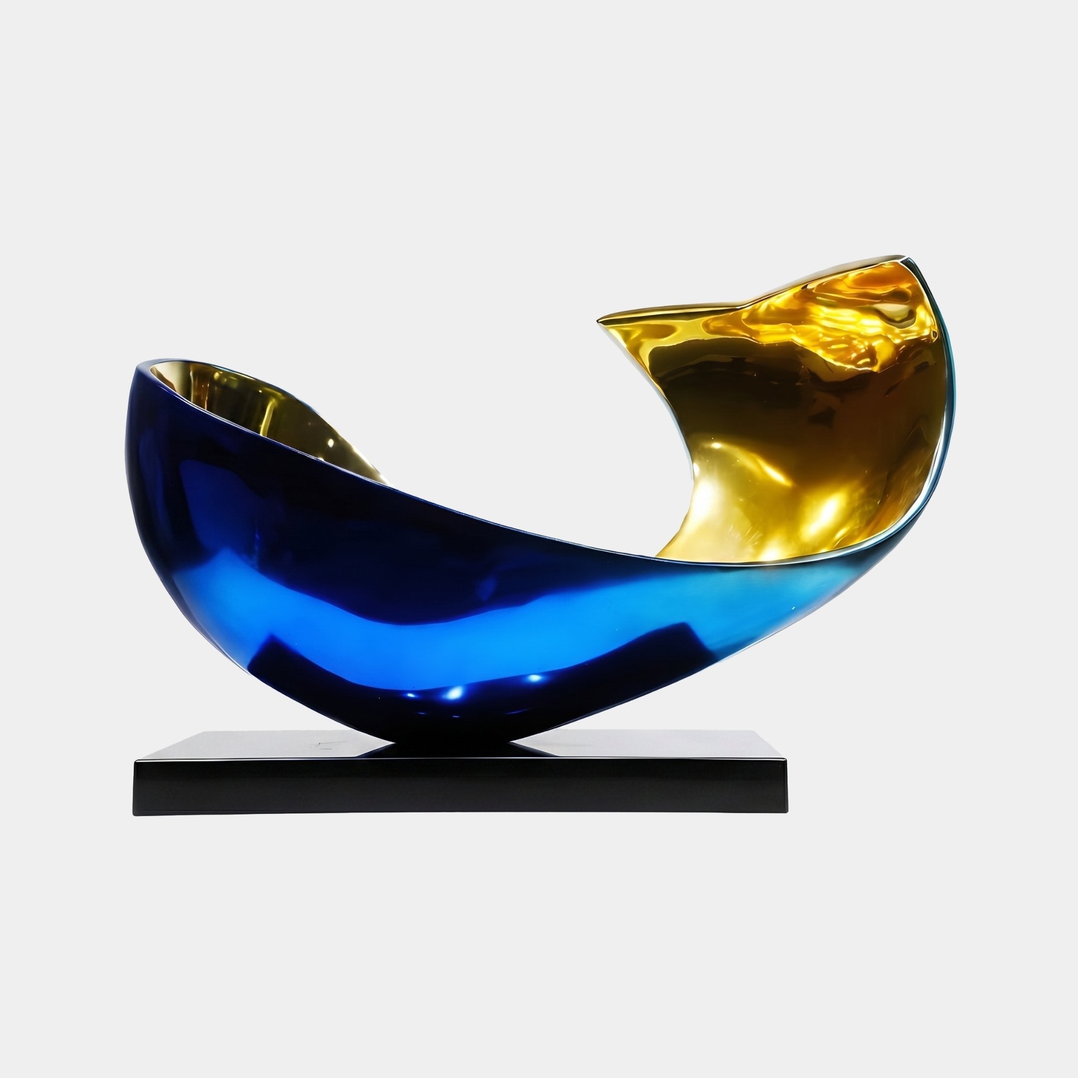 Bramham Blue Glass Sculpture - 87cm