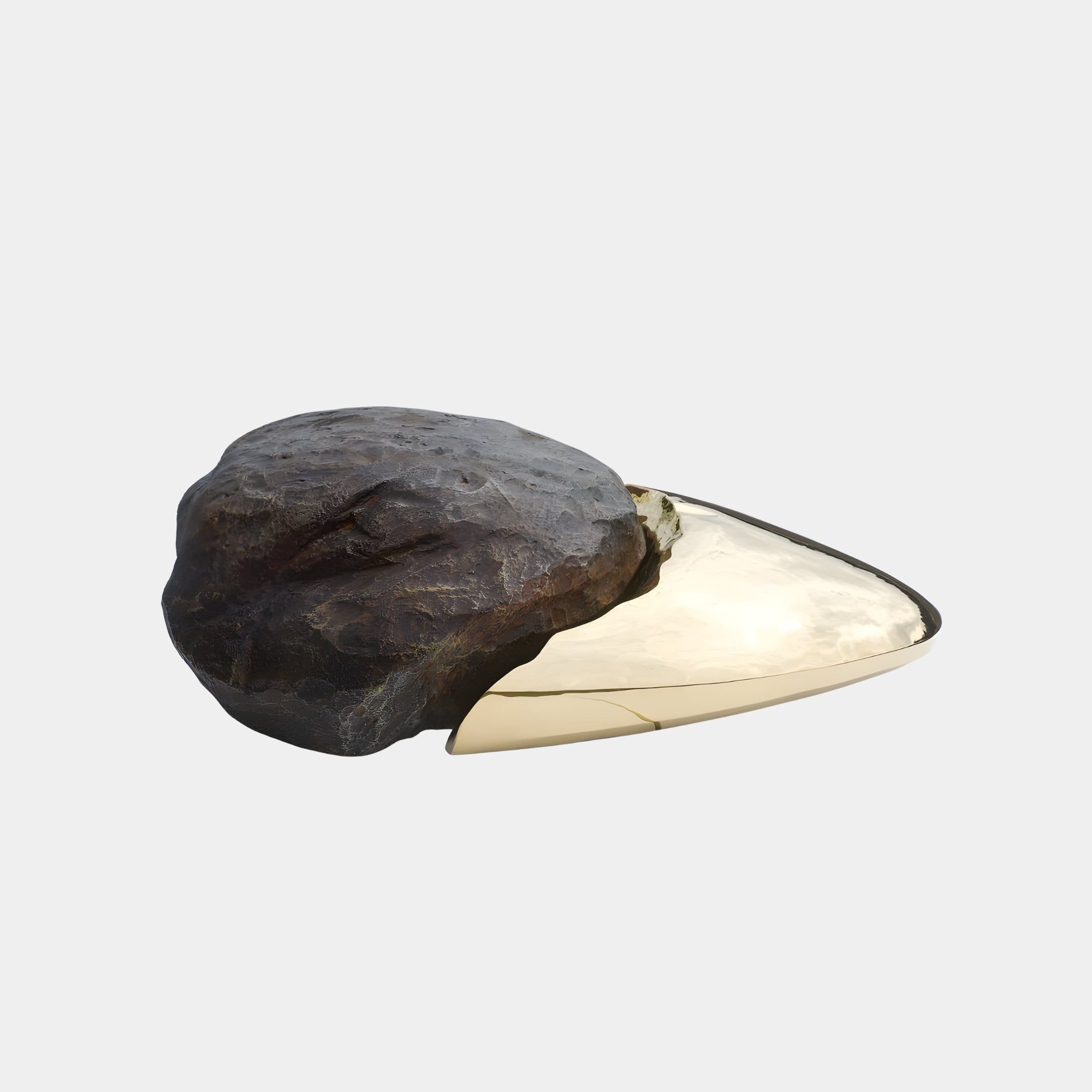 Bramwick Black & Gold Abstract Sculpture - 150cm