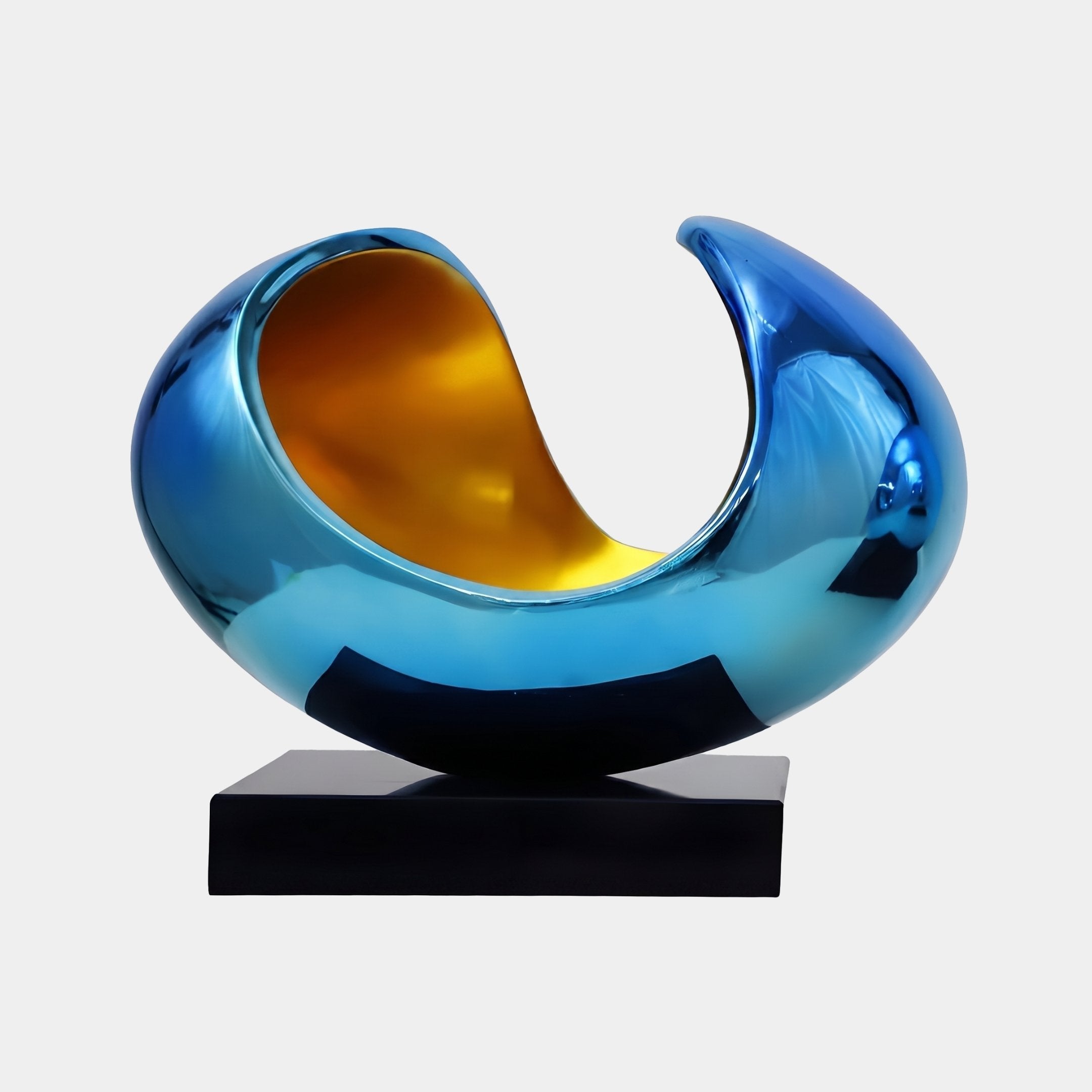 Bramstead Blue & Gold Ring Sculpture - 50cm
