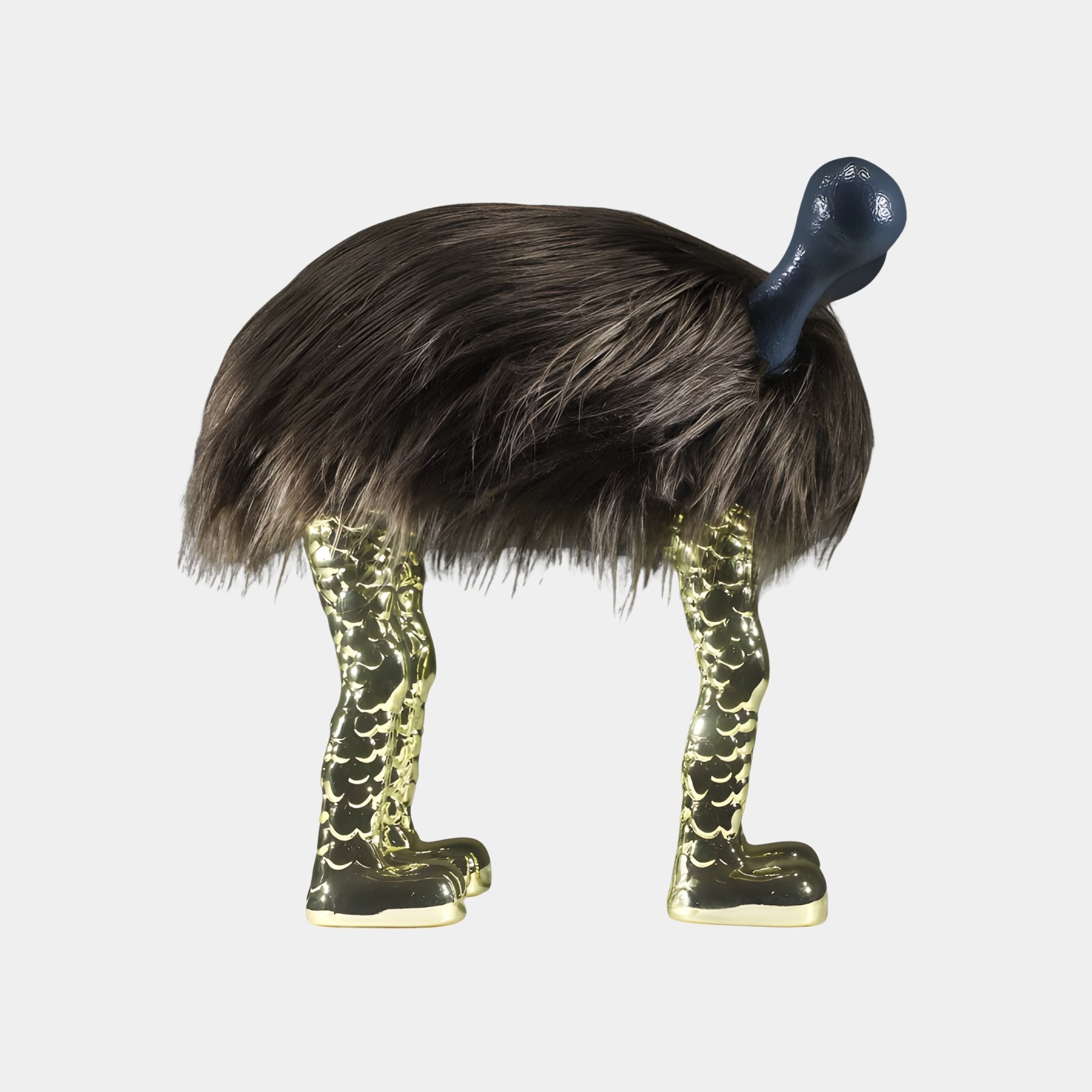 Brammere Bronze Ostrich Sculpture - 63cm