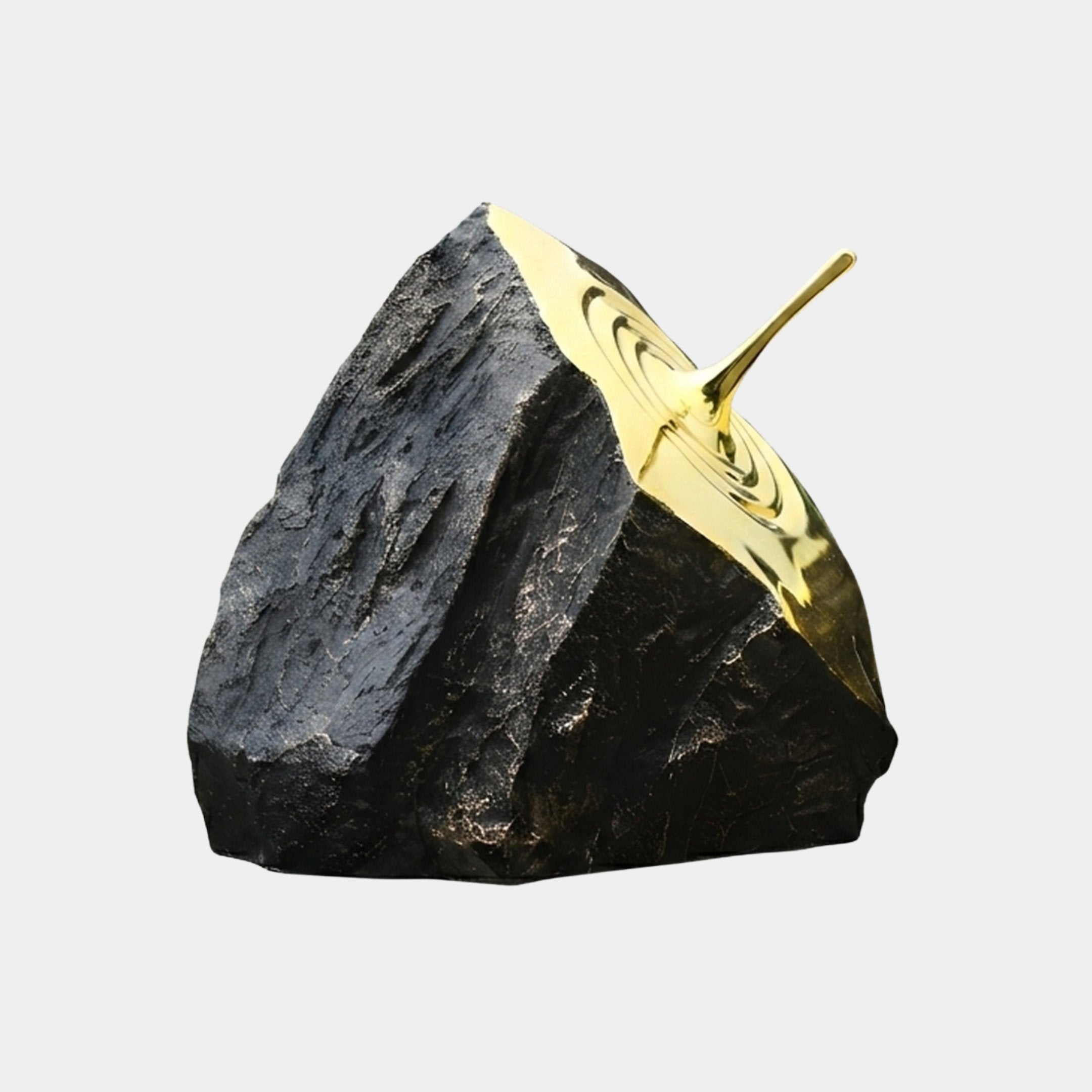 Bramridge Black & Gold Abstract Sculpture - 75cm