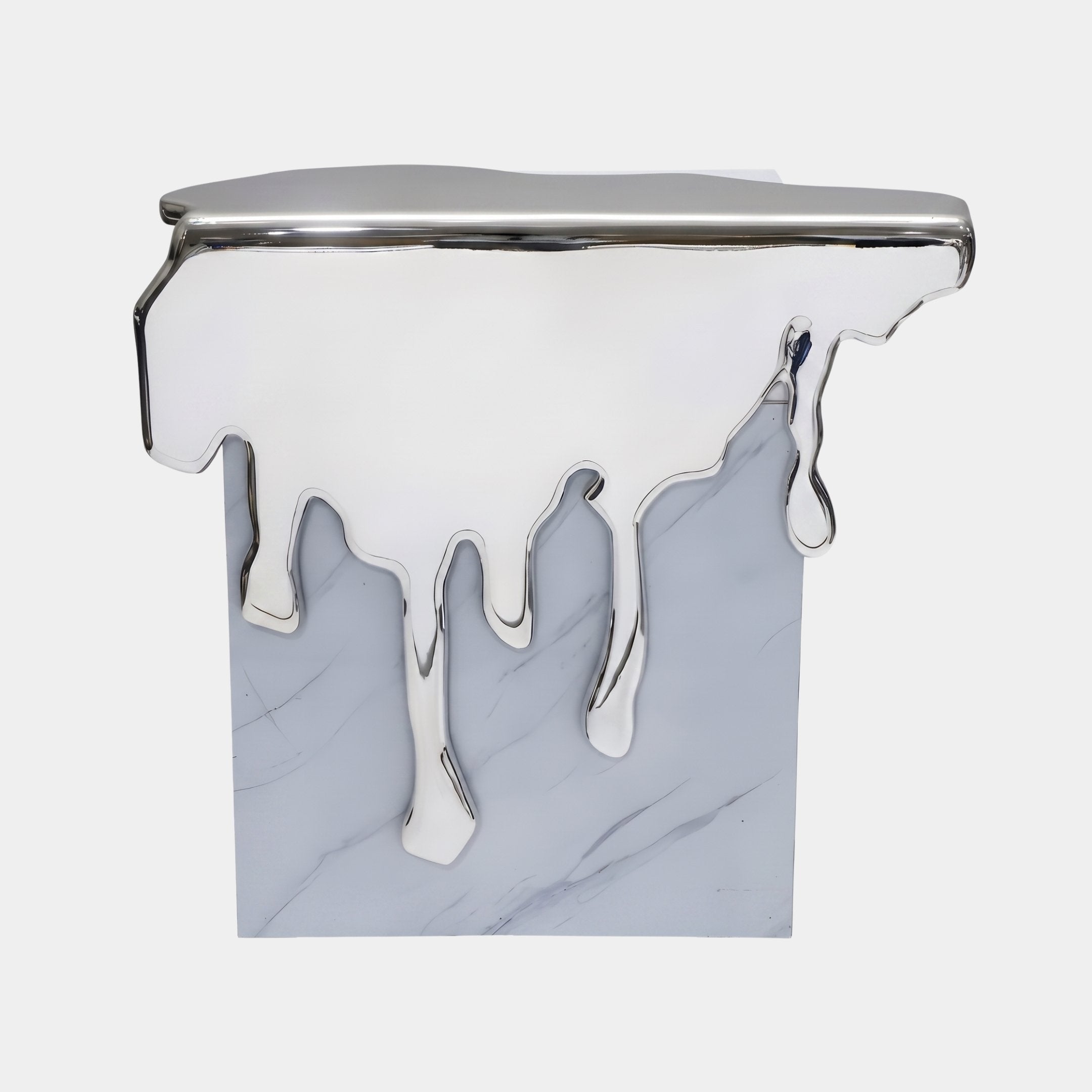 Brambury Silver Abstract Sculpture - 85cm