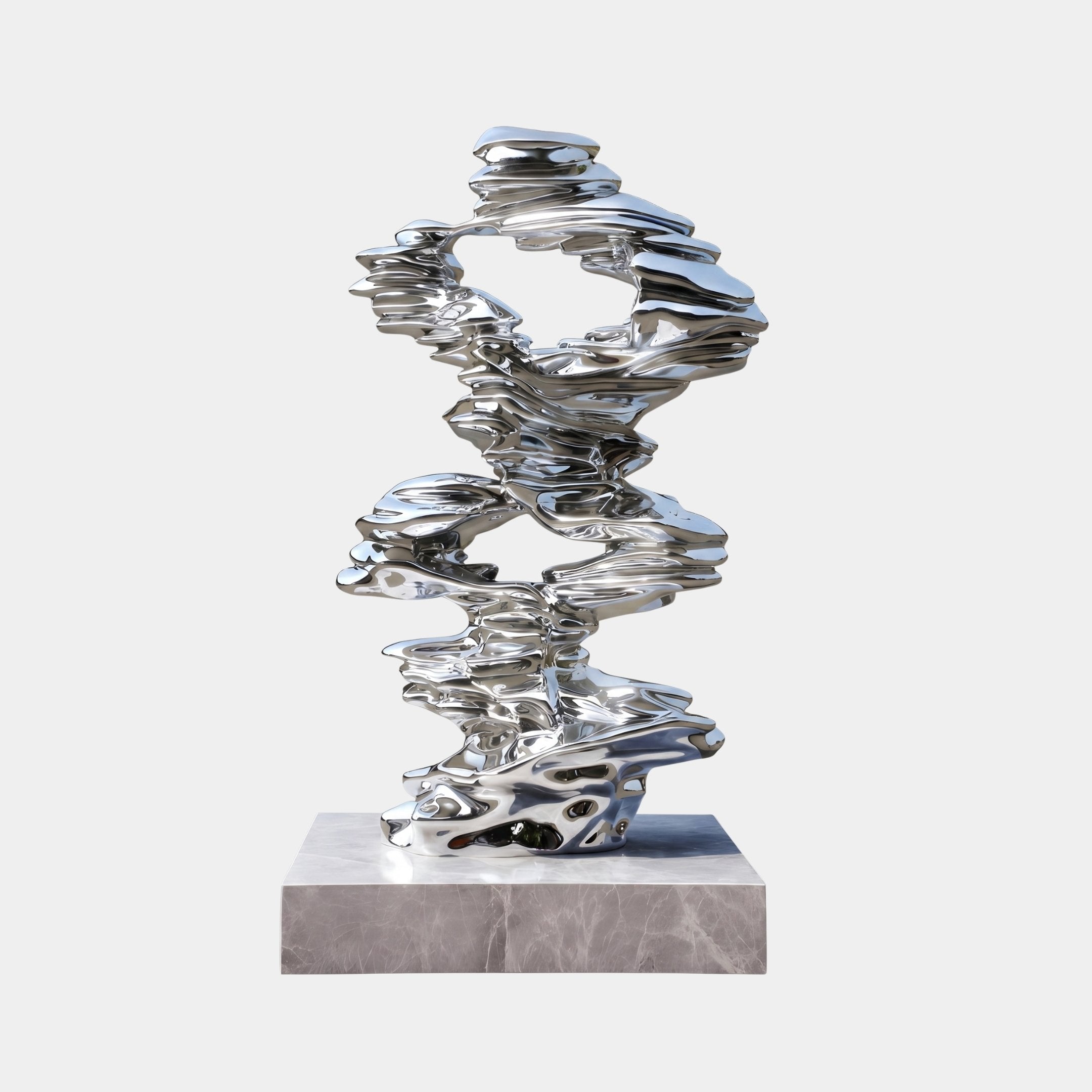Bramfold Silver Abstract Sculpture - 200cm