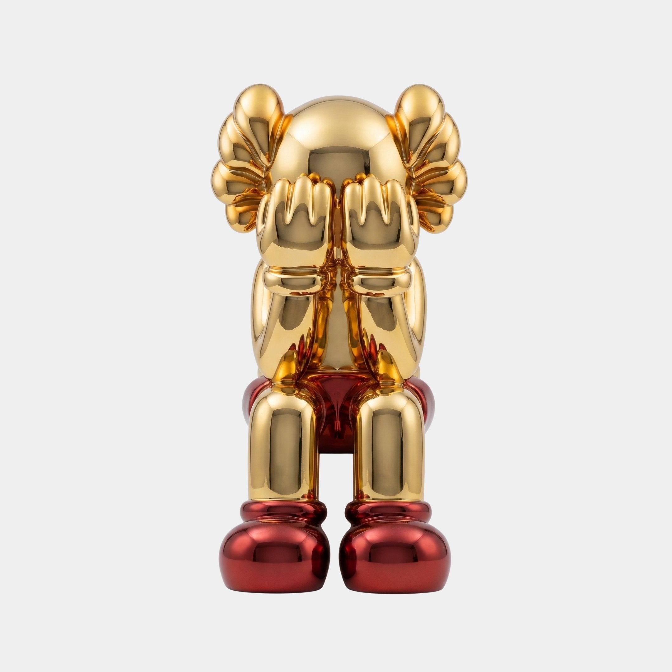 Bramlow Gold & Red Companion Figure Sculpture - 35cm