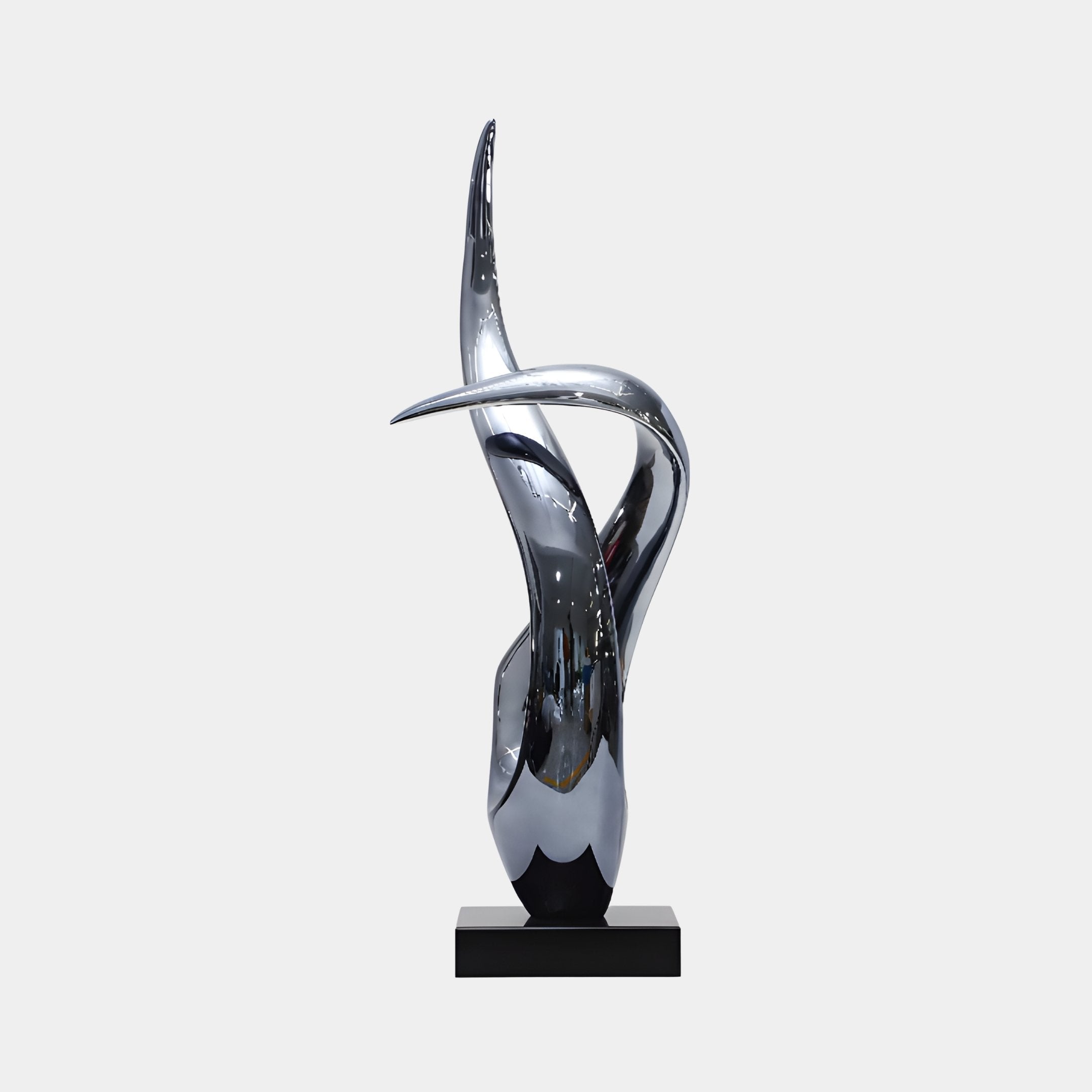 Bramstow Silver Abstract Sculpture - 90cm