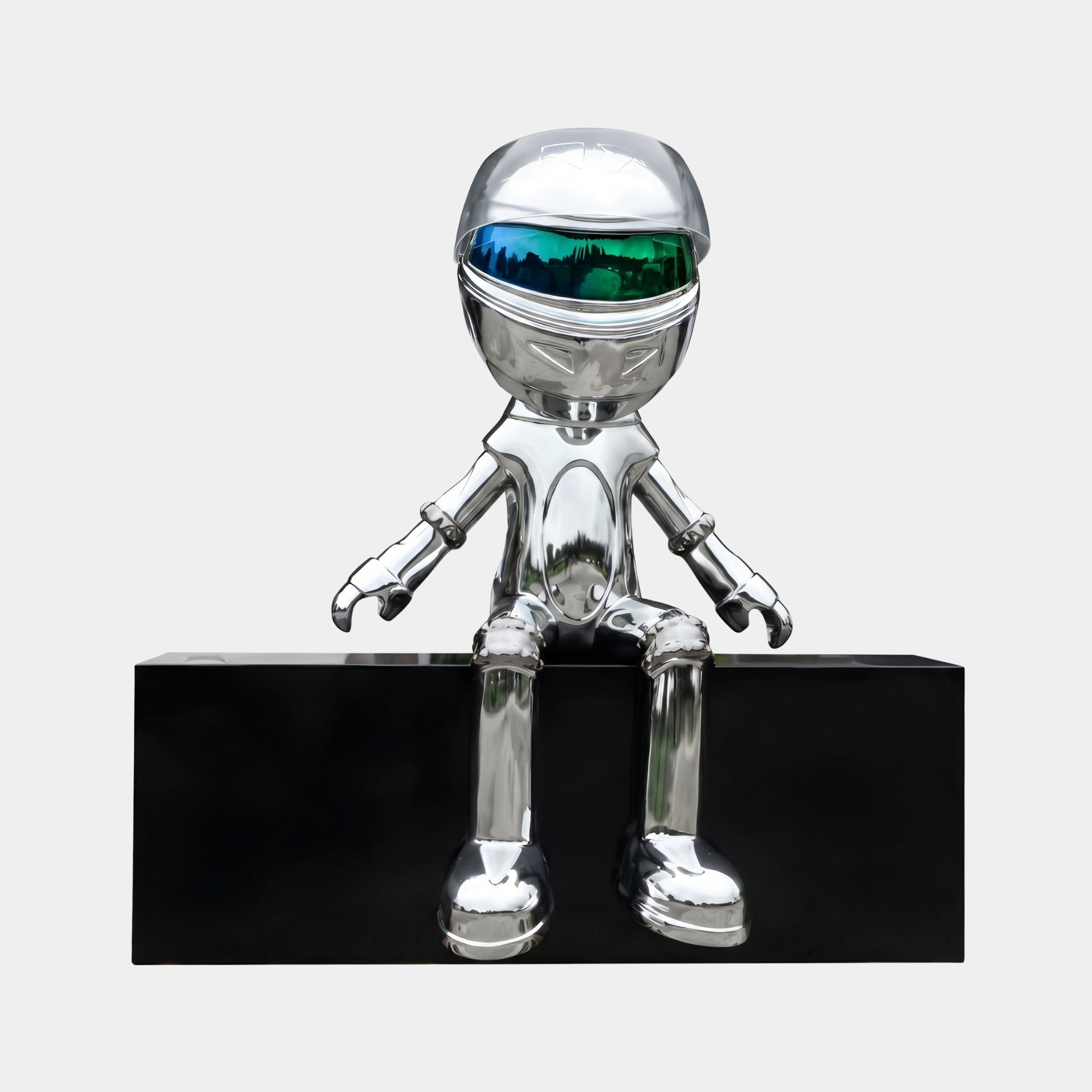 Bramwich White & Green Astronaut Sculpture - 165cm