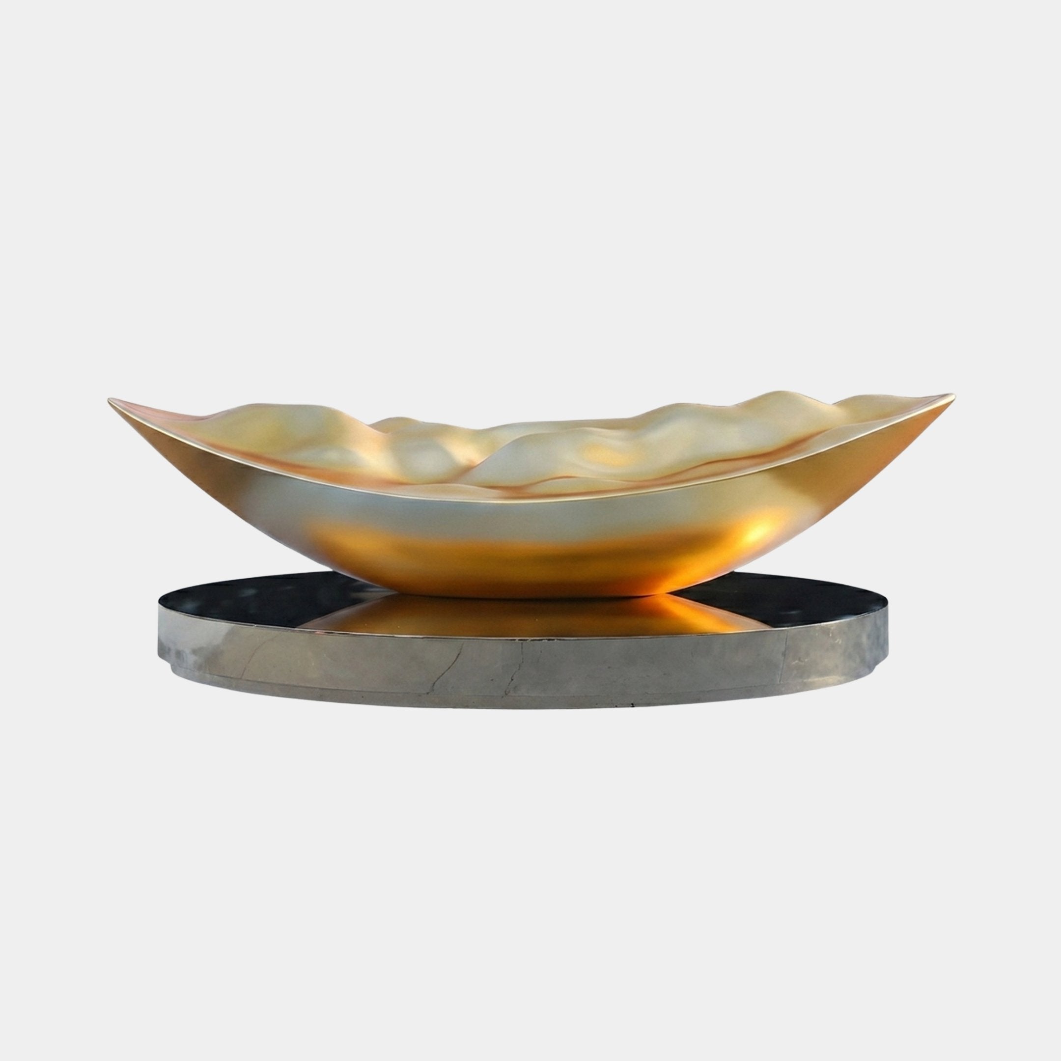 Brookthorpe Gold Abstract Sculpture - 145cm