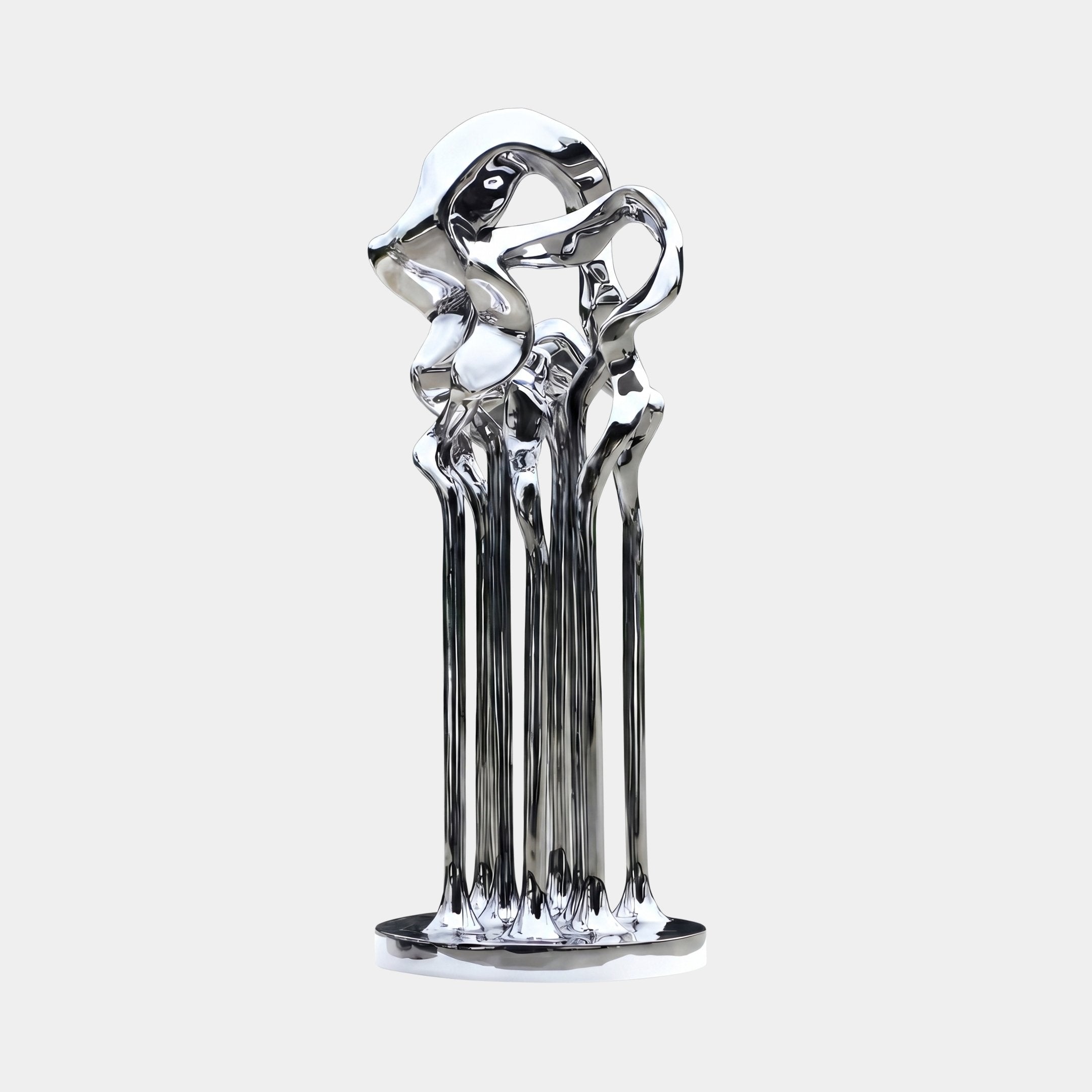 Brookwick Silver Abstract Sculpture - 180cm