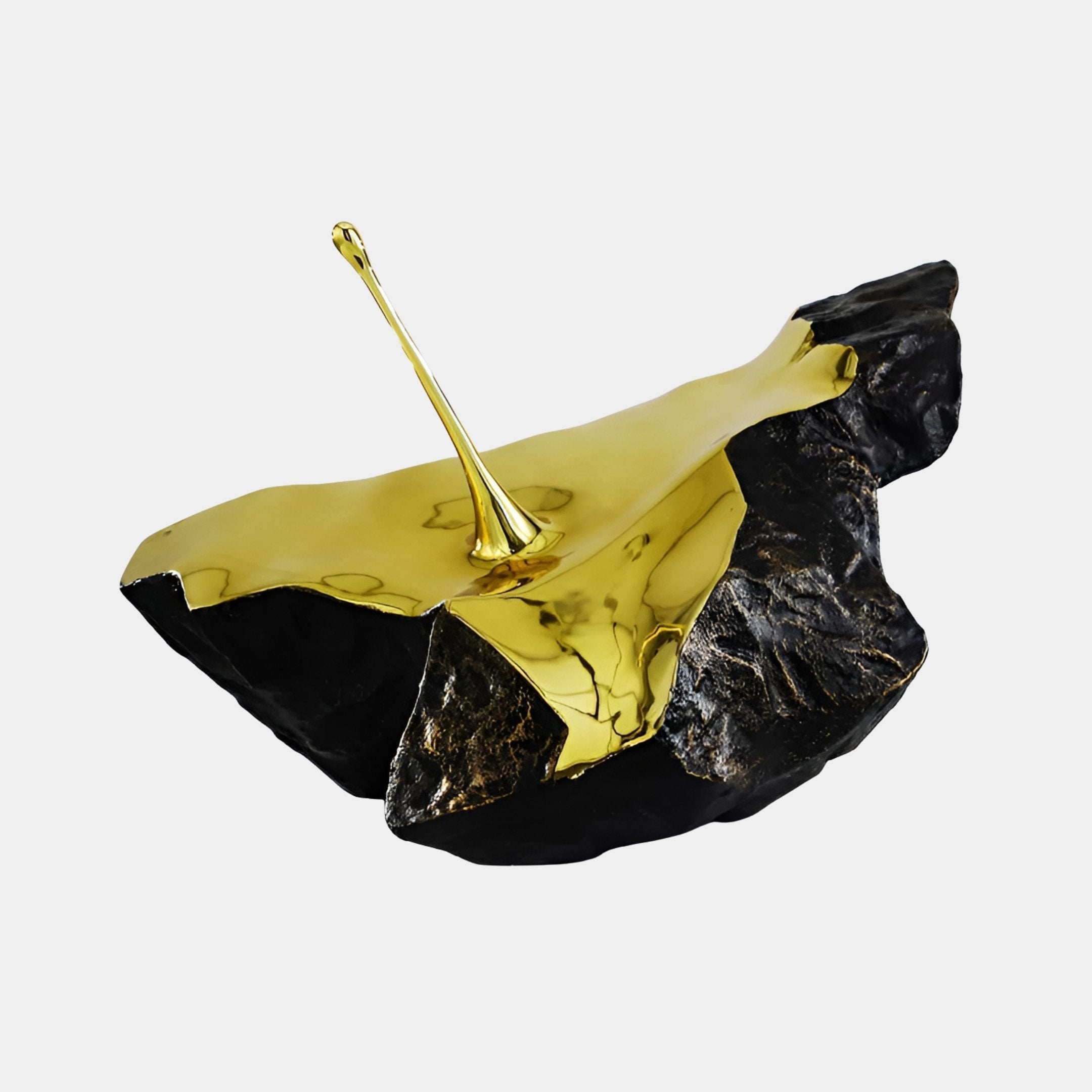 Brookwell Black & Gold Abstract Sculpture - 95cm