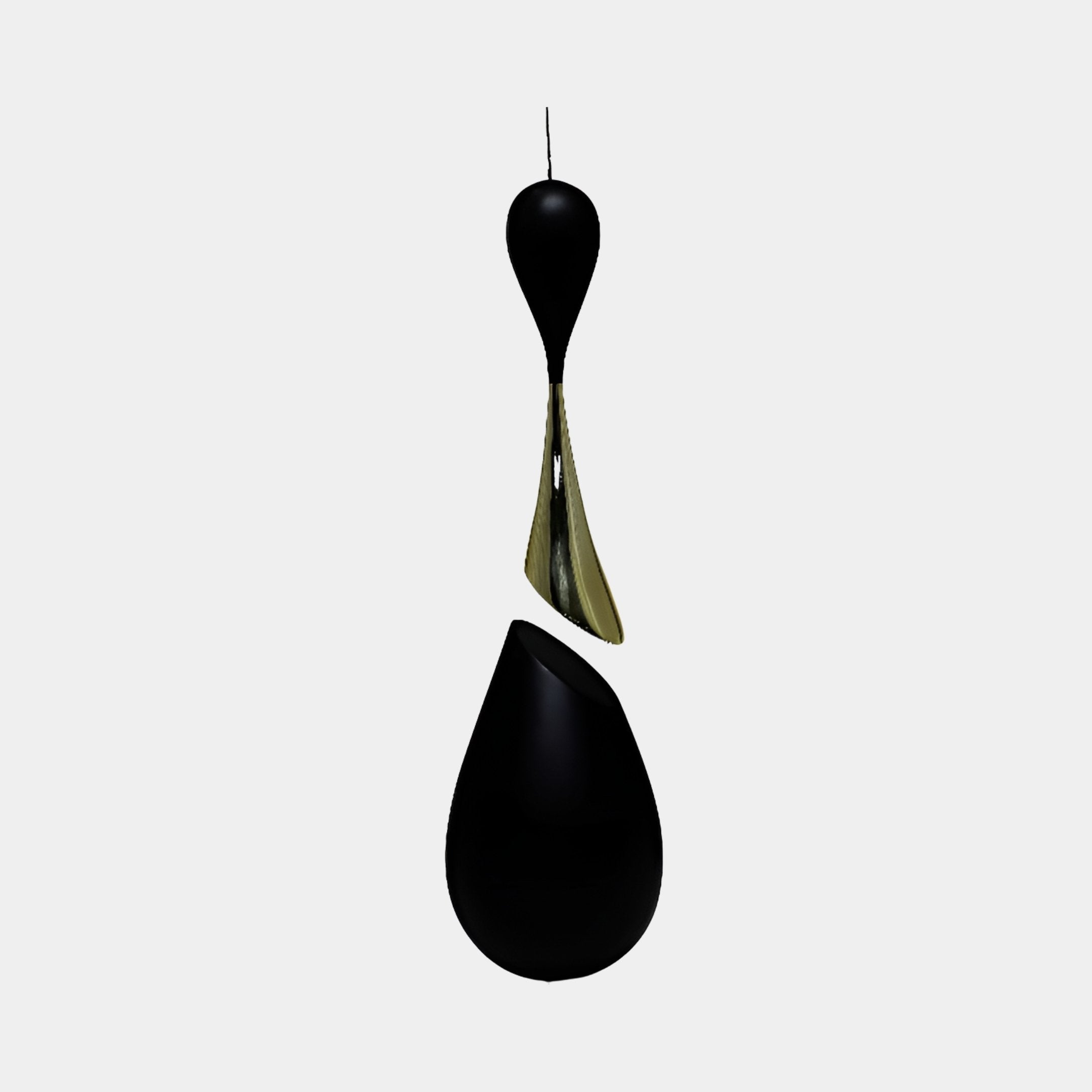 Brookmoor Black & Gold Abstract Sculpture - 70cm