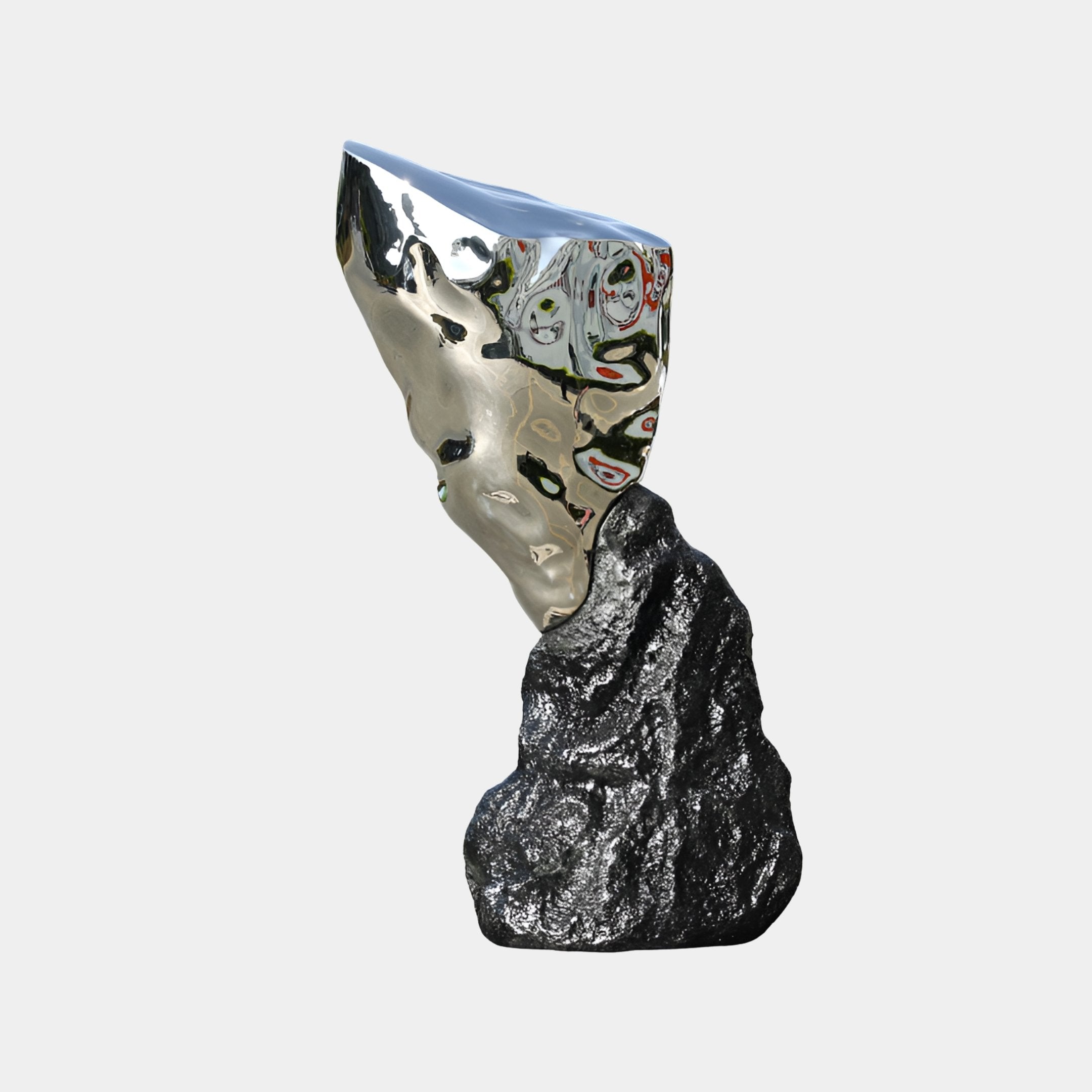 Brookness Blue & Silver Abstract Sculpture - 155cm