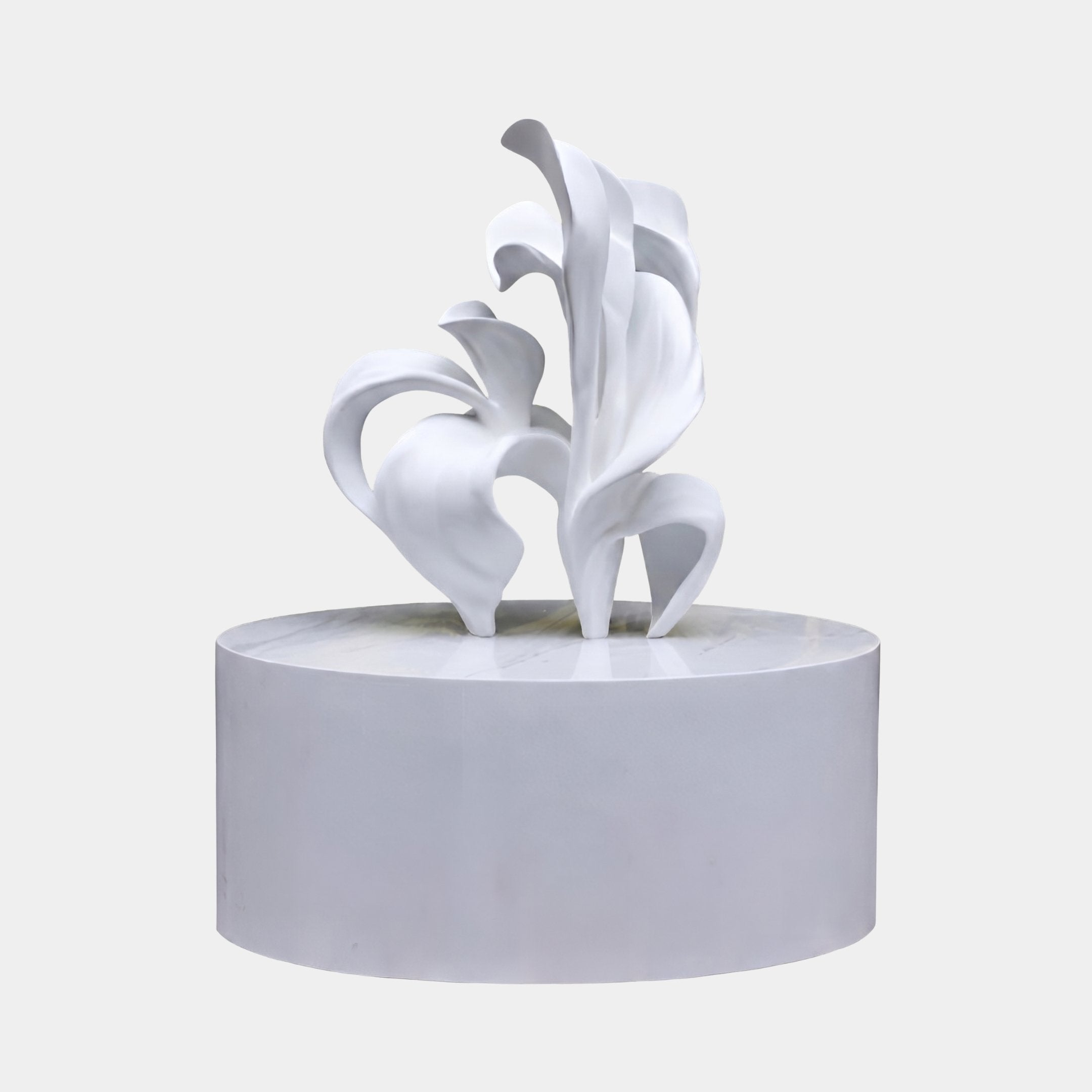 Burnley White Abstract Sculpture - 110cm