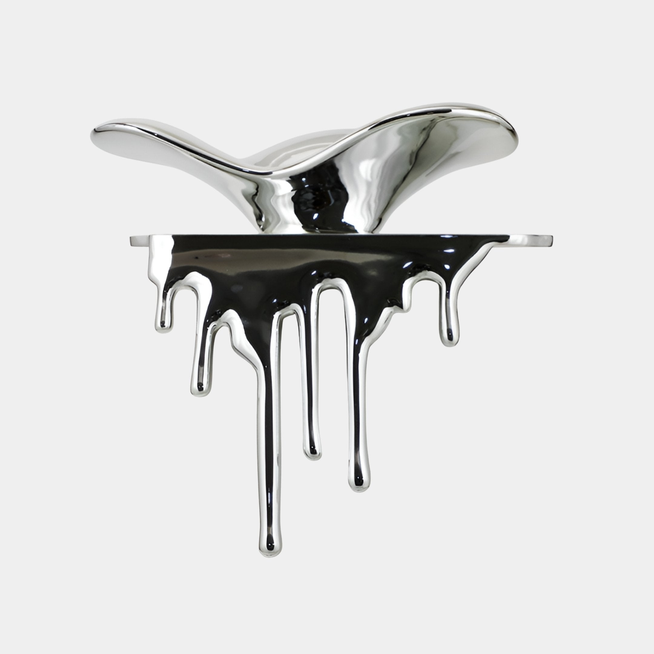 Burnthorpe Black & Silver Abstract Sculpture - 70cm