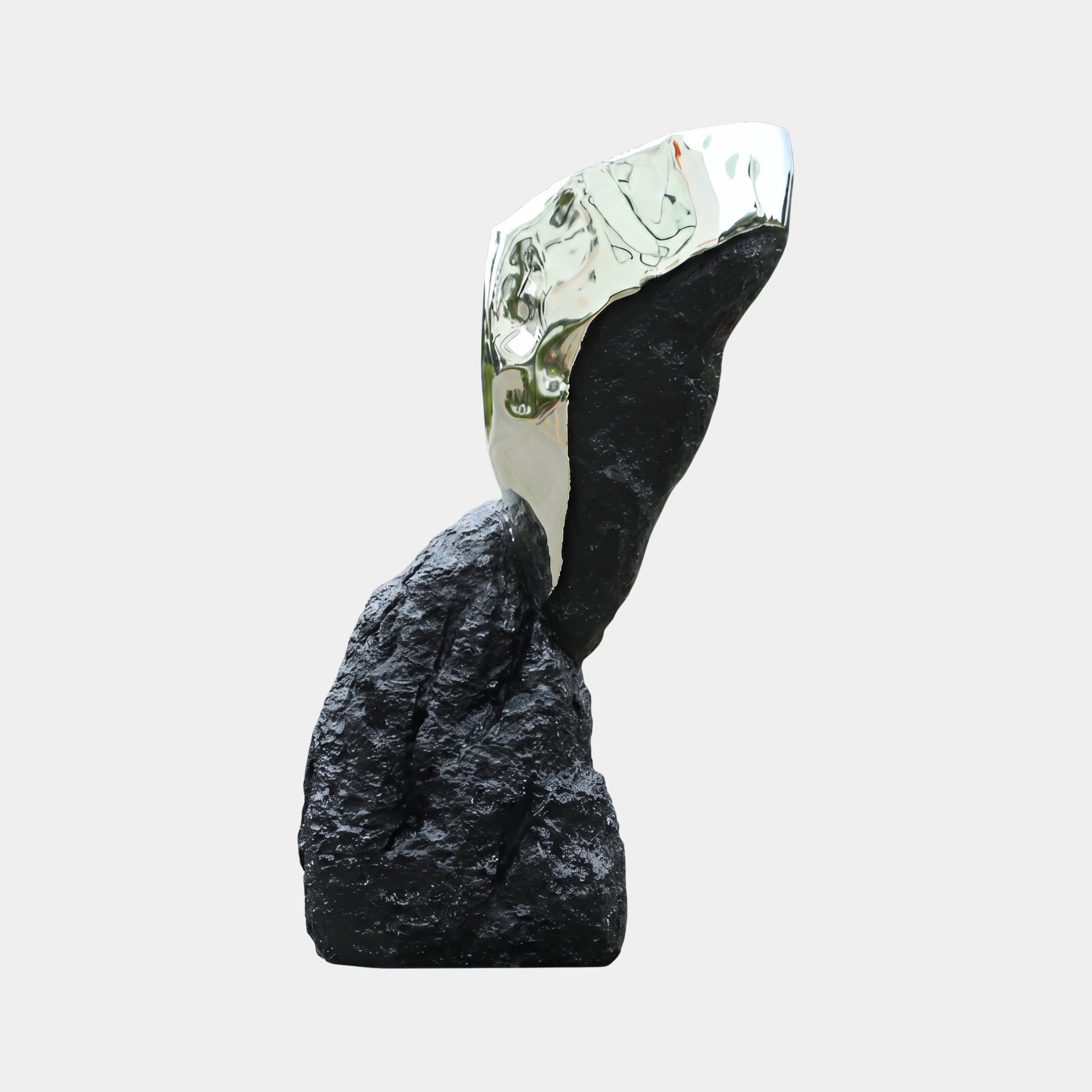 Burnstead Black & White Rock Sculpture - 160cm