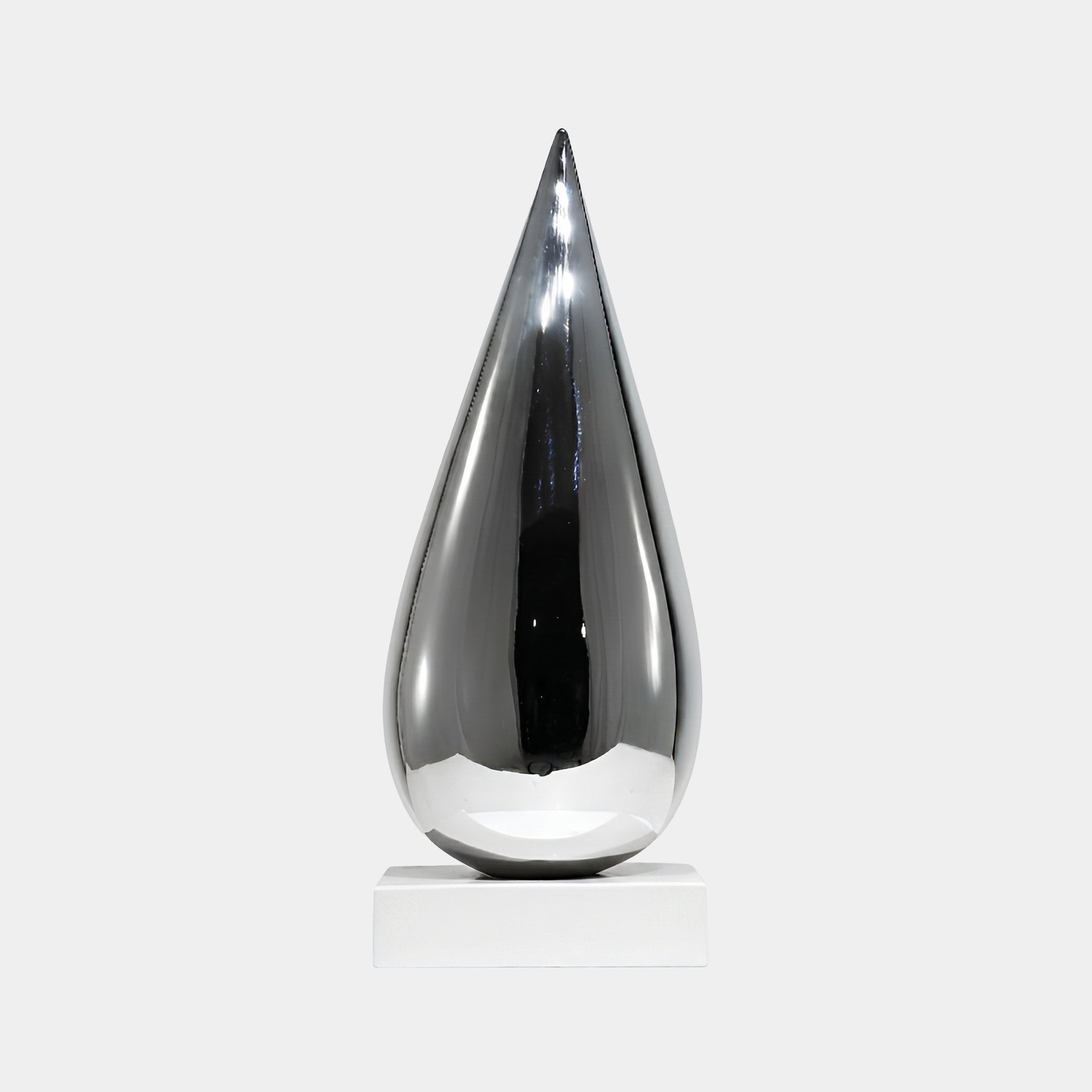 Burndale Silver Water Drop Sculpture - 66cm