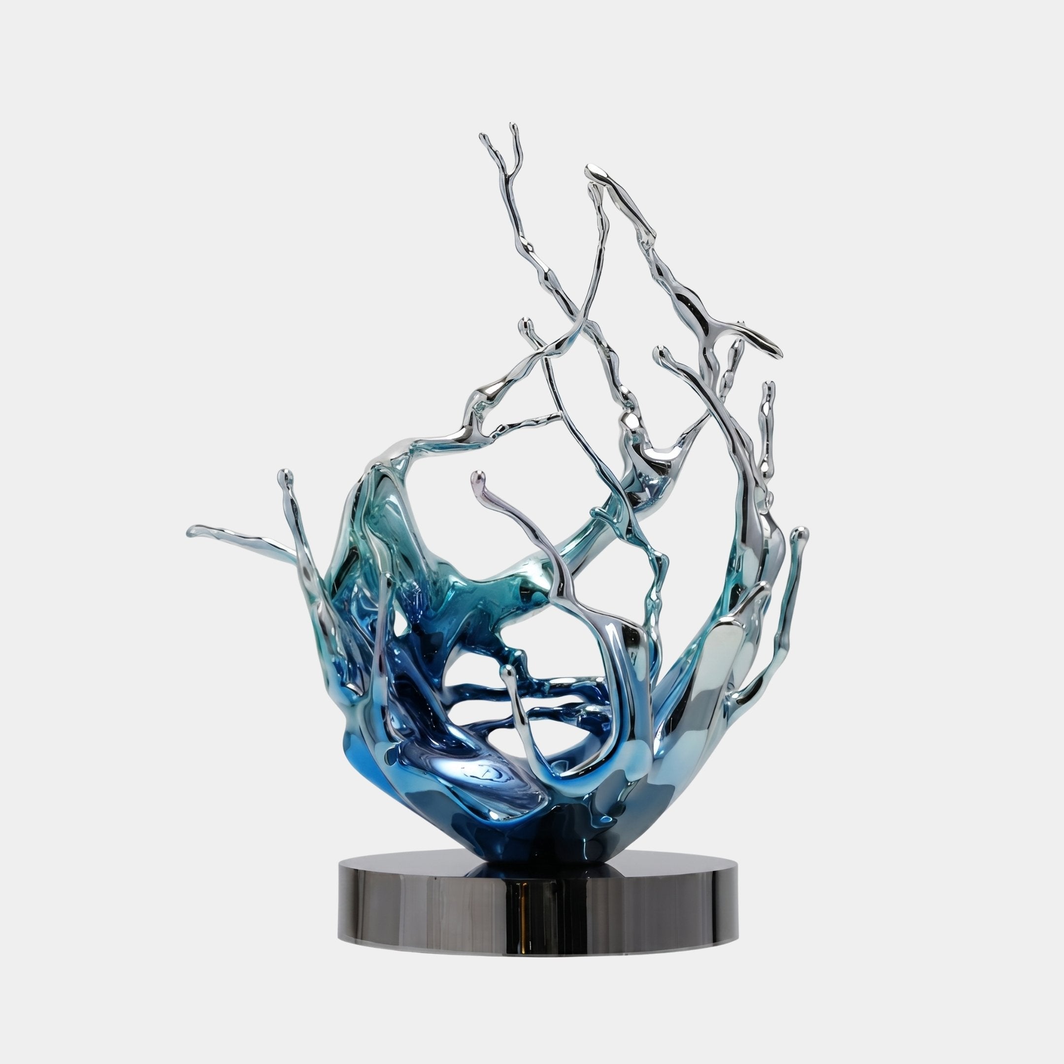 Burnwood Blue & White Coral Sculpture - 71cm