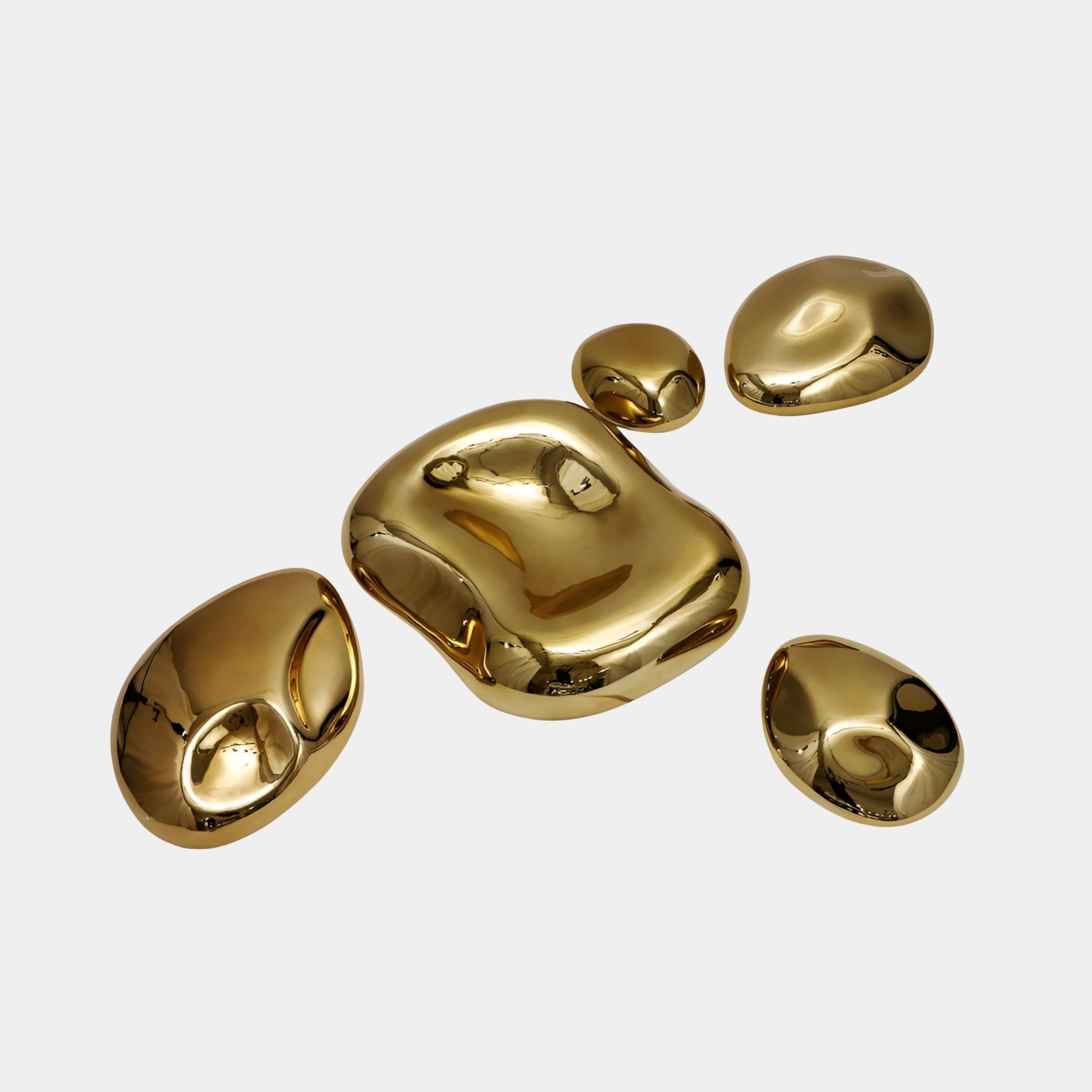 Burnholme Gold Abstract Sculpture - 53cm