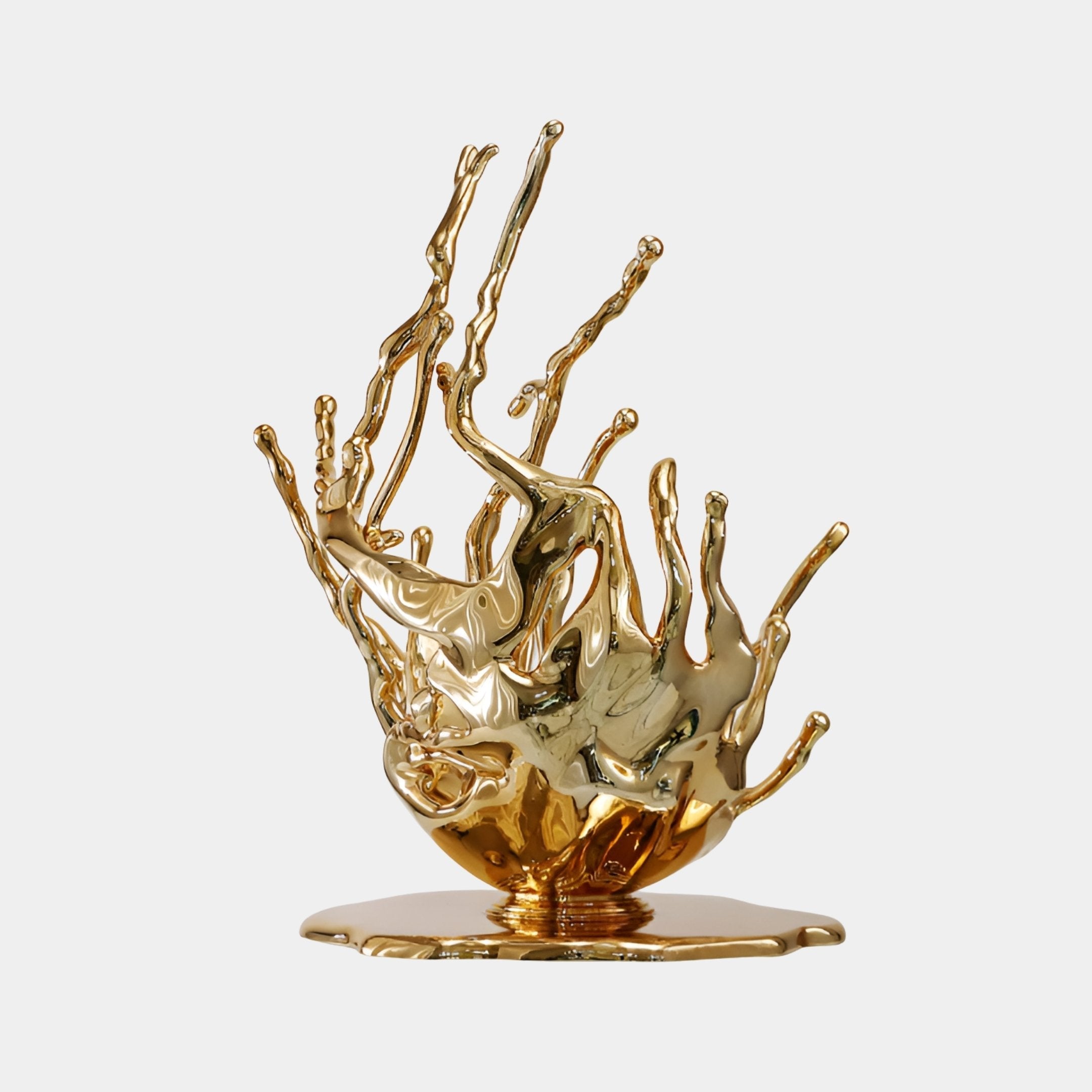 Burnstone Gold Abstract Sculpture - 121cm