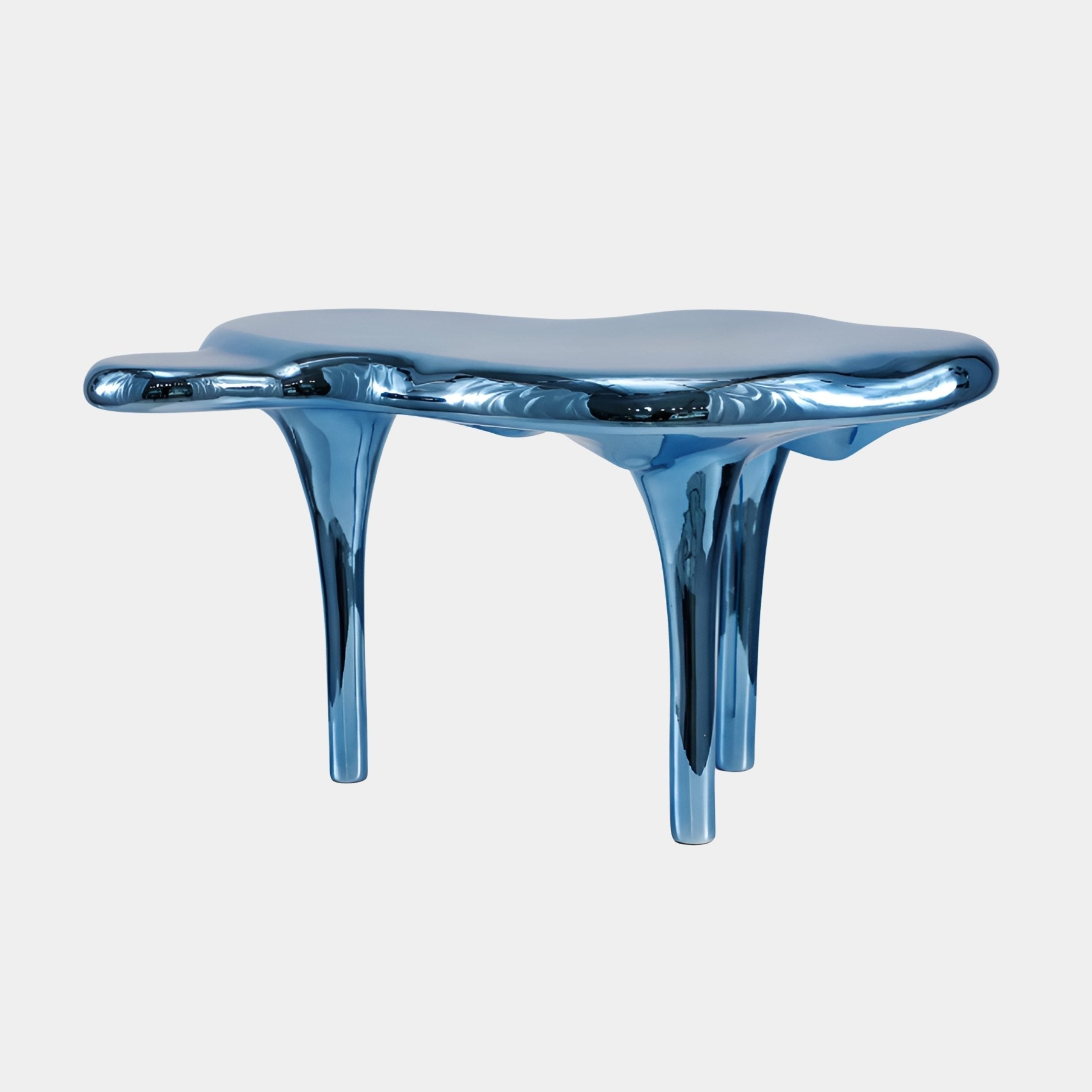 Burnbrook Blue & Silver Abstract Sculpture - 80cm