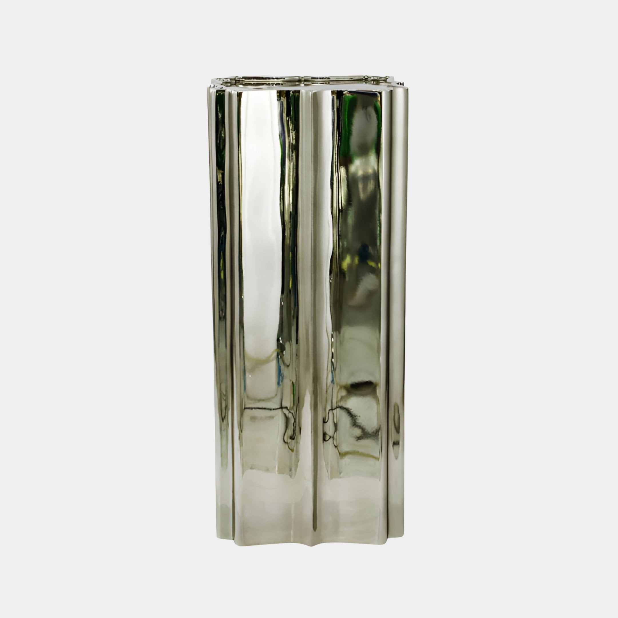 Burnhope Silver Column Sculpture - 90cm