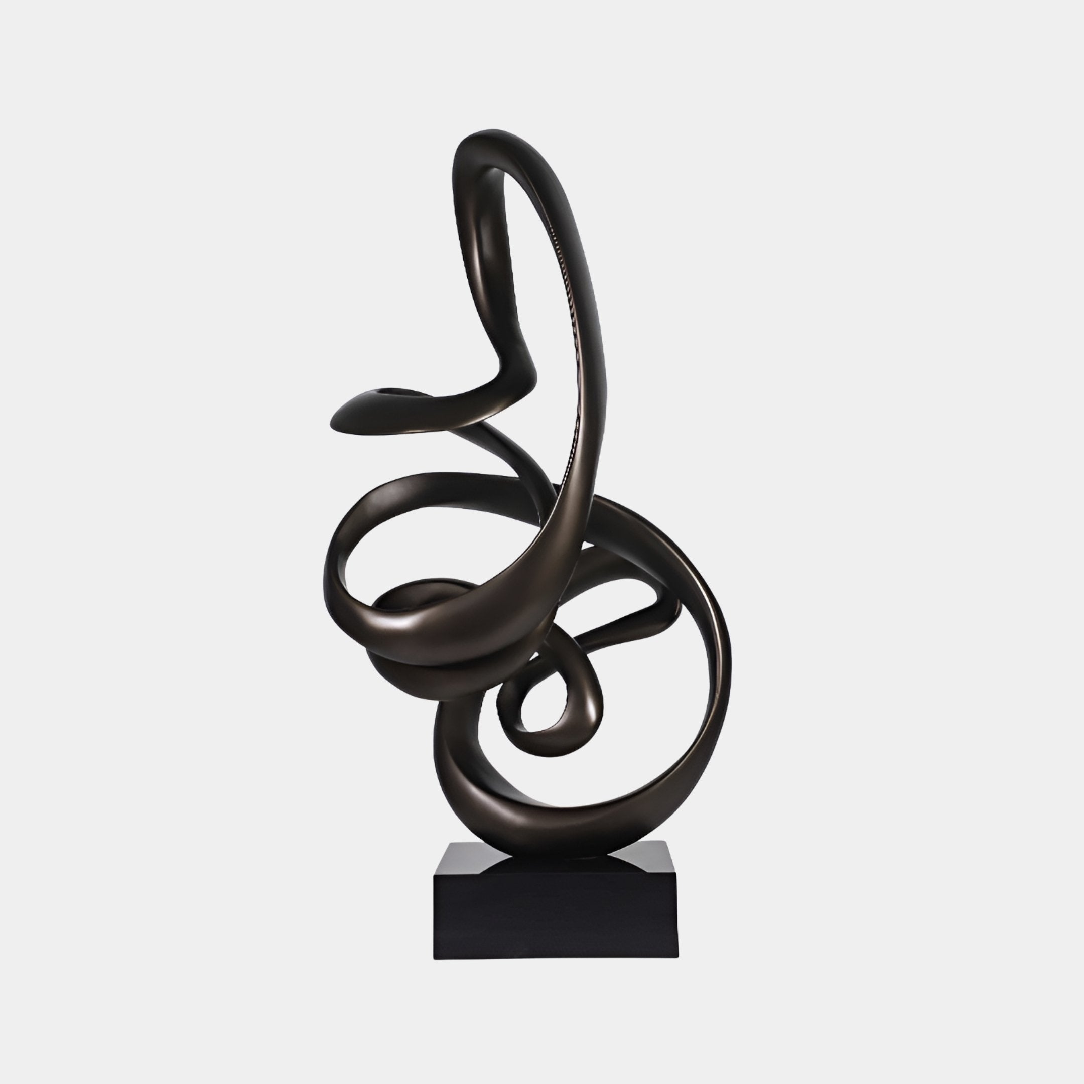 Burnmoor Black Abstract Sculpture - 151cm