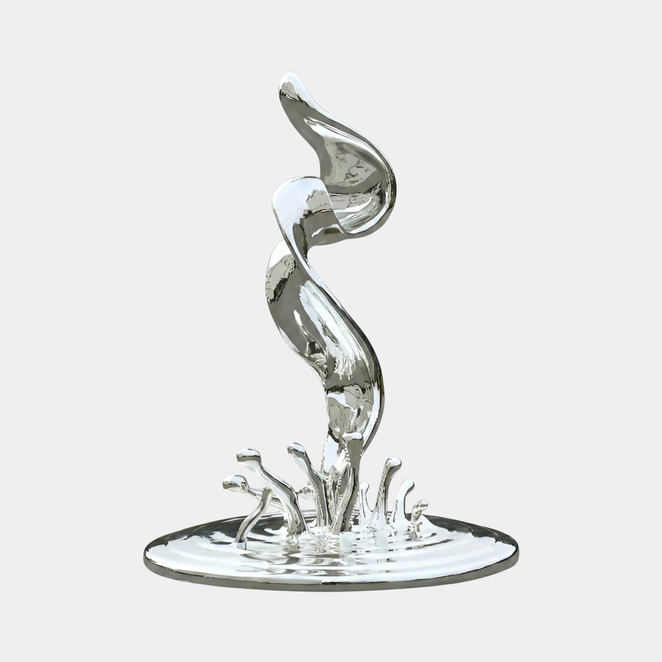 Caldley Silver Splash Sculpture - 200cm