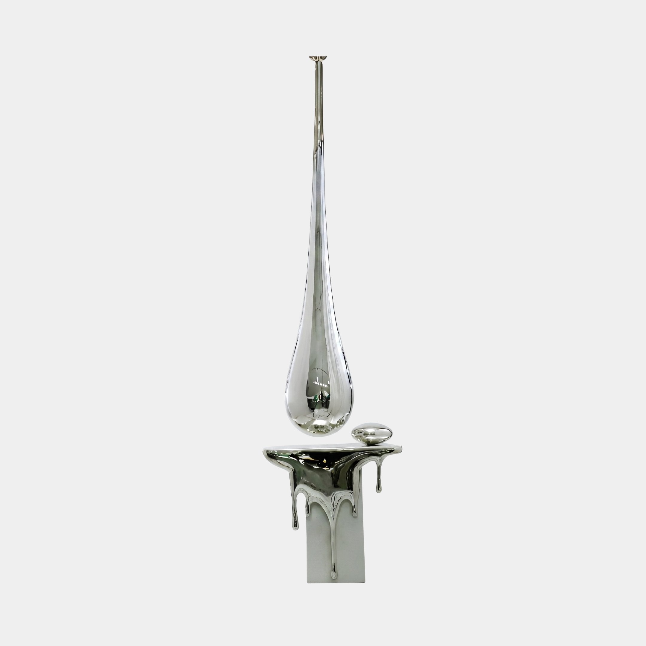 Caldford Silver Abstract Sculpture - 220cm