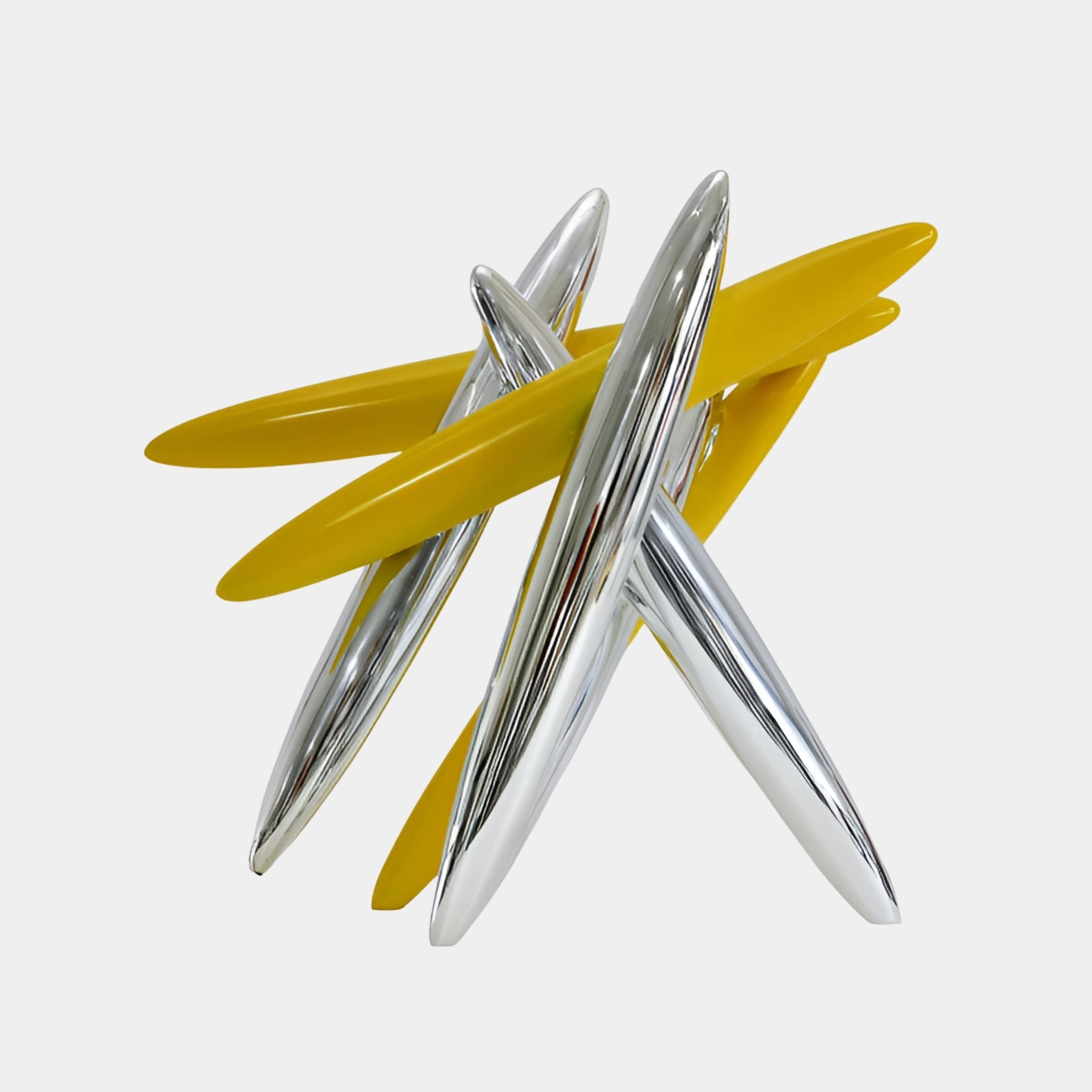 Caldleigh Gold & Silver Abstract Sculpture - 60cm