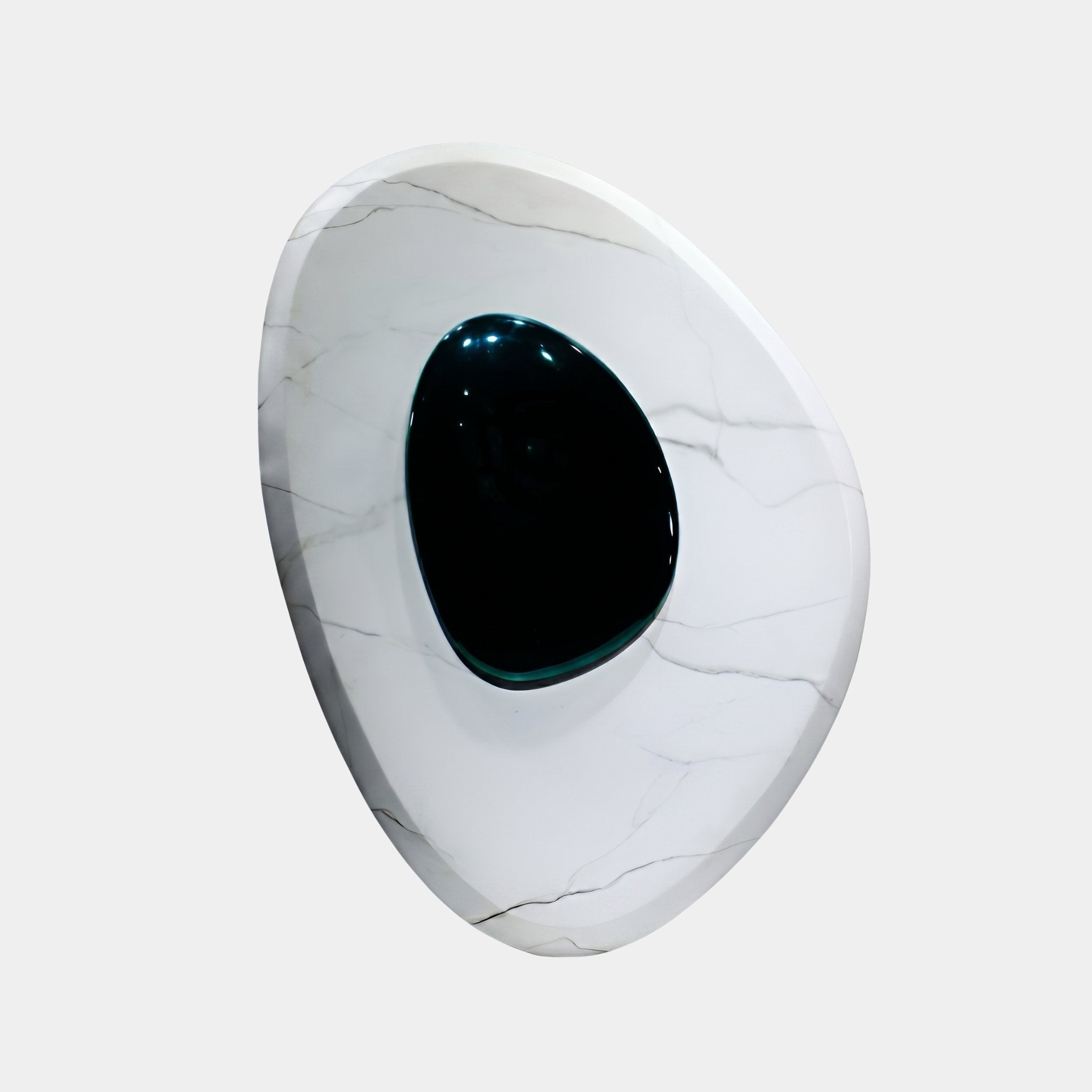 Caldborough White Disc Sculpture - 115cm