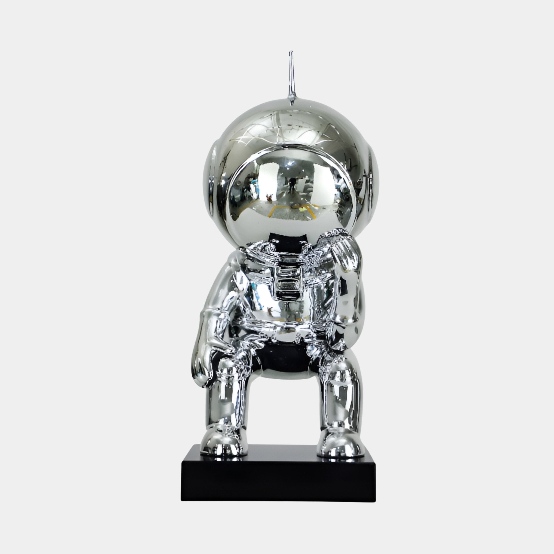 Caldbury Silver Astronaut Sculpture - 73cm