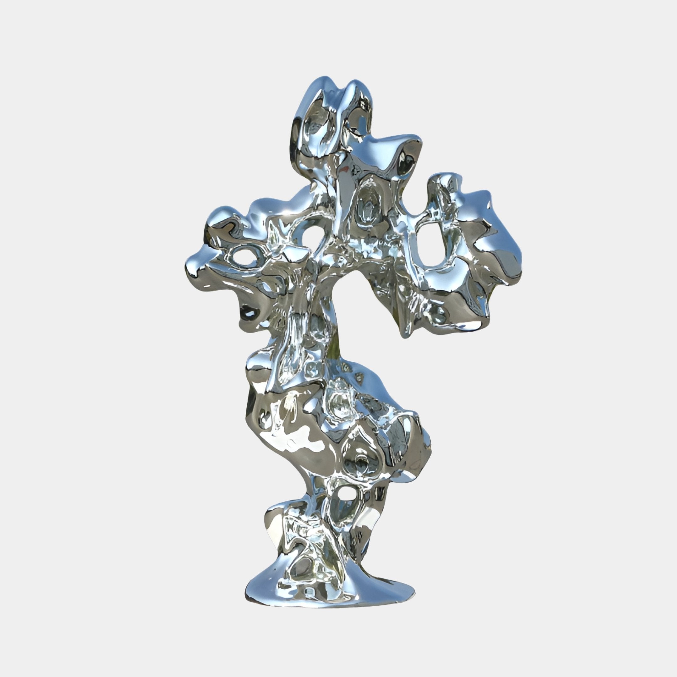 Caldhall Silver Abstract Sculpture - 160cm