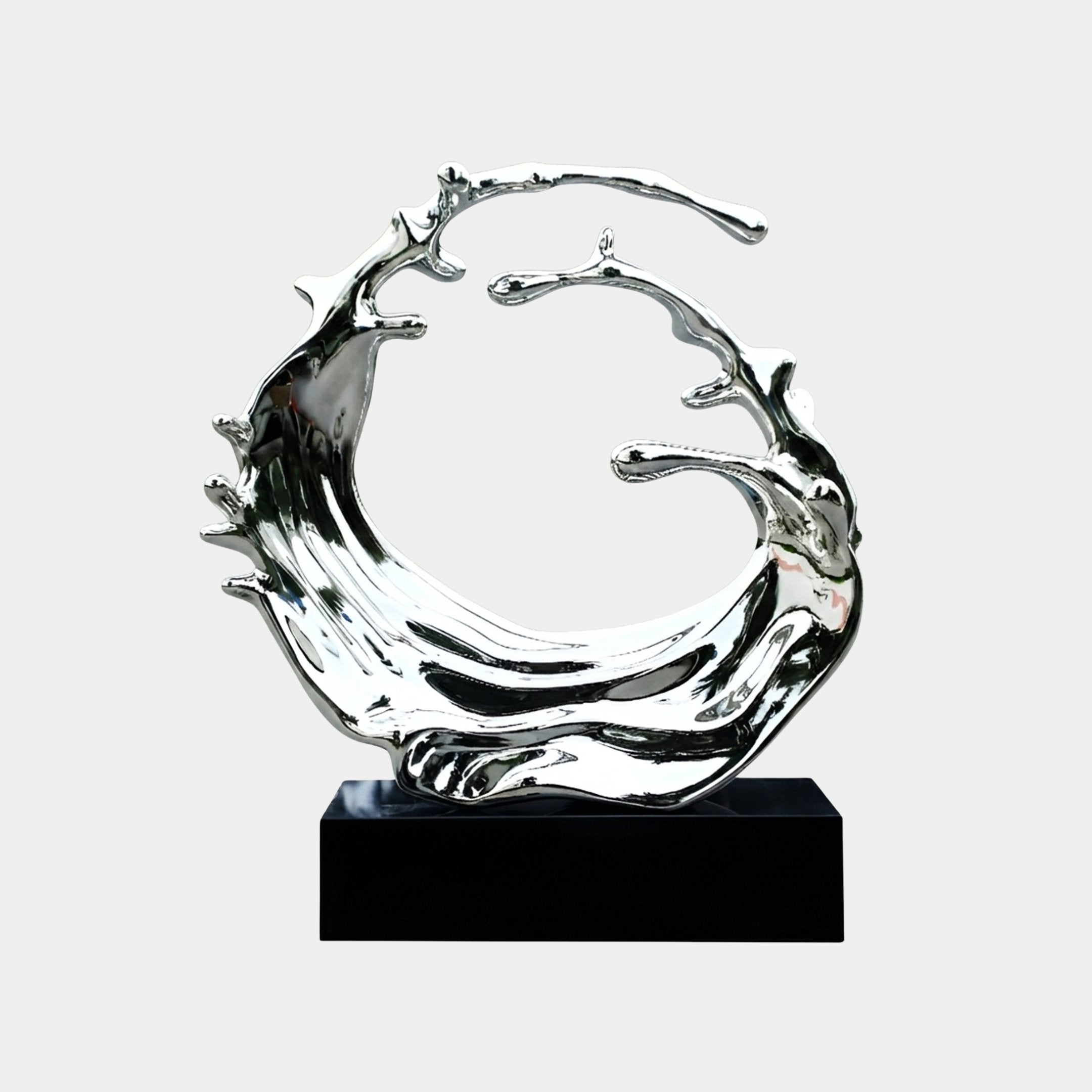 Caldstow Silver Abstract Sculpture - 120cm