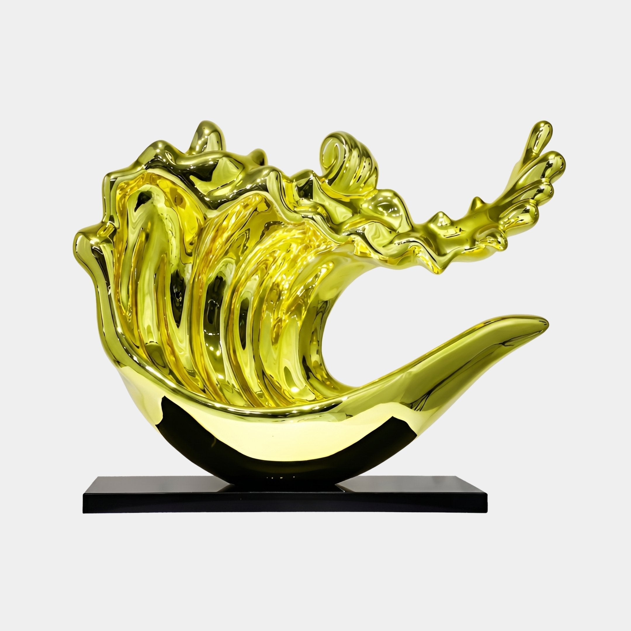 Caldmoor Gold Splash Sculpture - 100cm