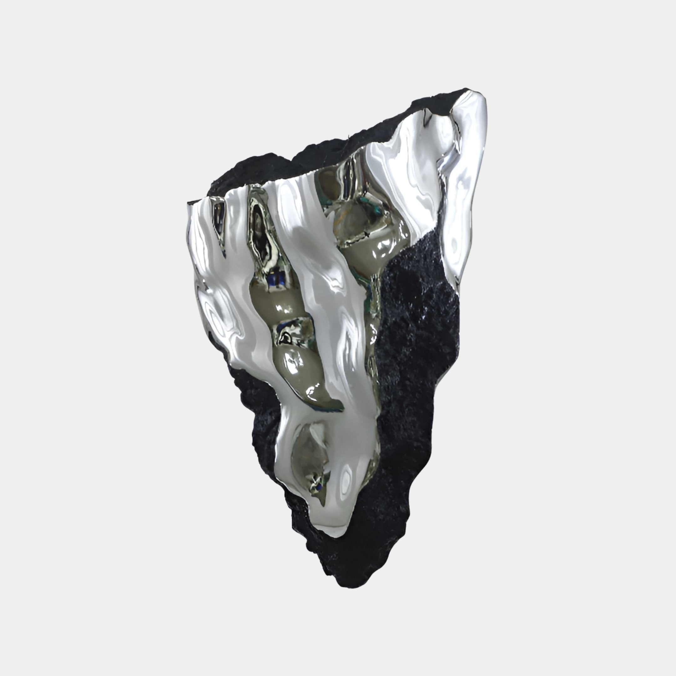 Caldness Silver Rock Sculpture - 120cm