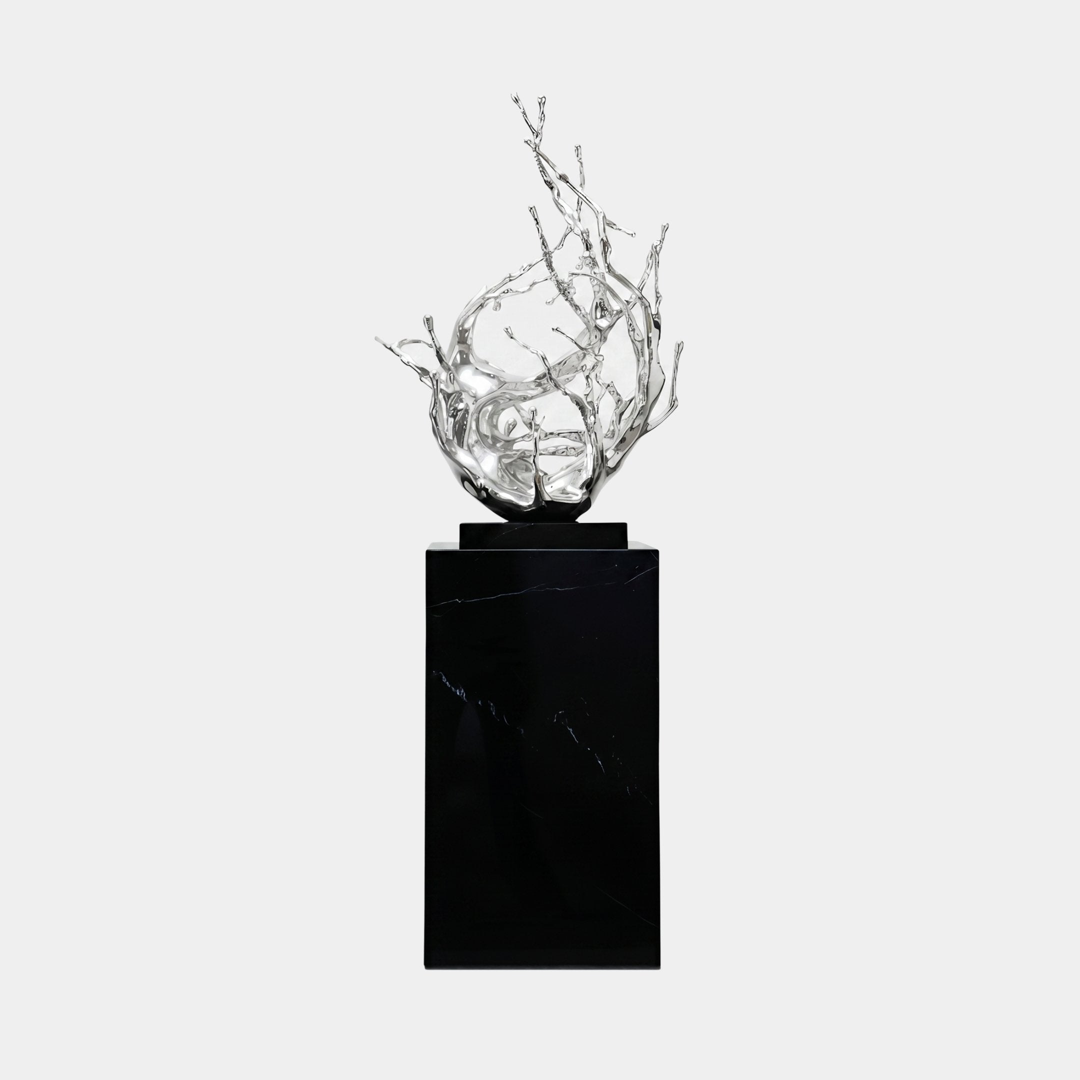 Caldwich Black Abstract Sculpture - 142cm